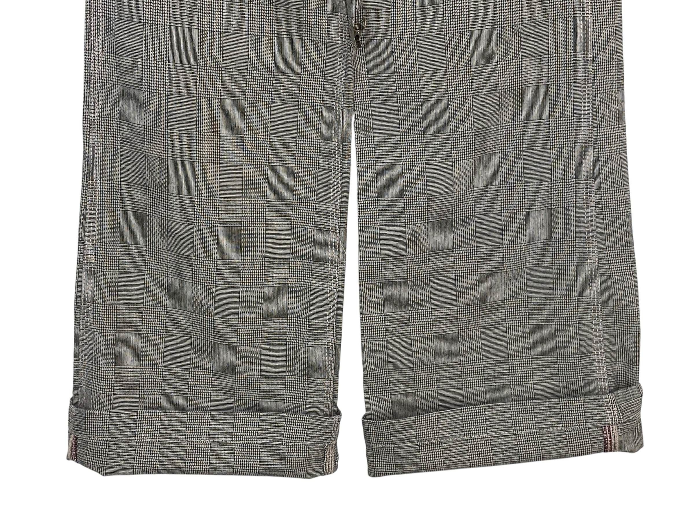 Japanese Brand Betty Smith Check Pants Buckle Back Pants Size 27" / US 4 / IT 40 - 8 Thumbnail