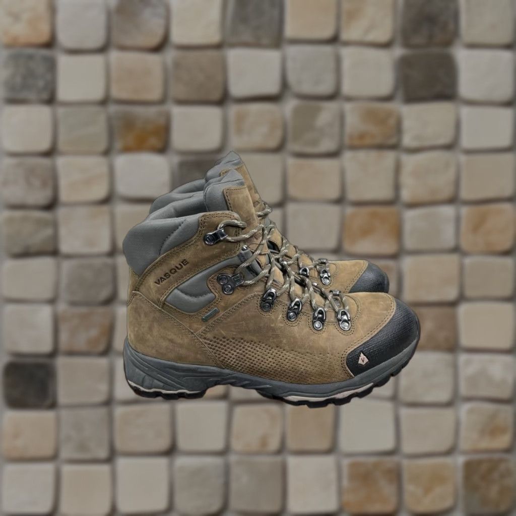 Vasque Vasque Boots Womens 10.5 M St. Elias Gore-Tex Brown Leather Waterproof Hiking Boots Size US 11 / IT 41 - 1 Thumbnail