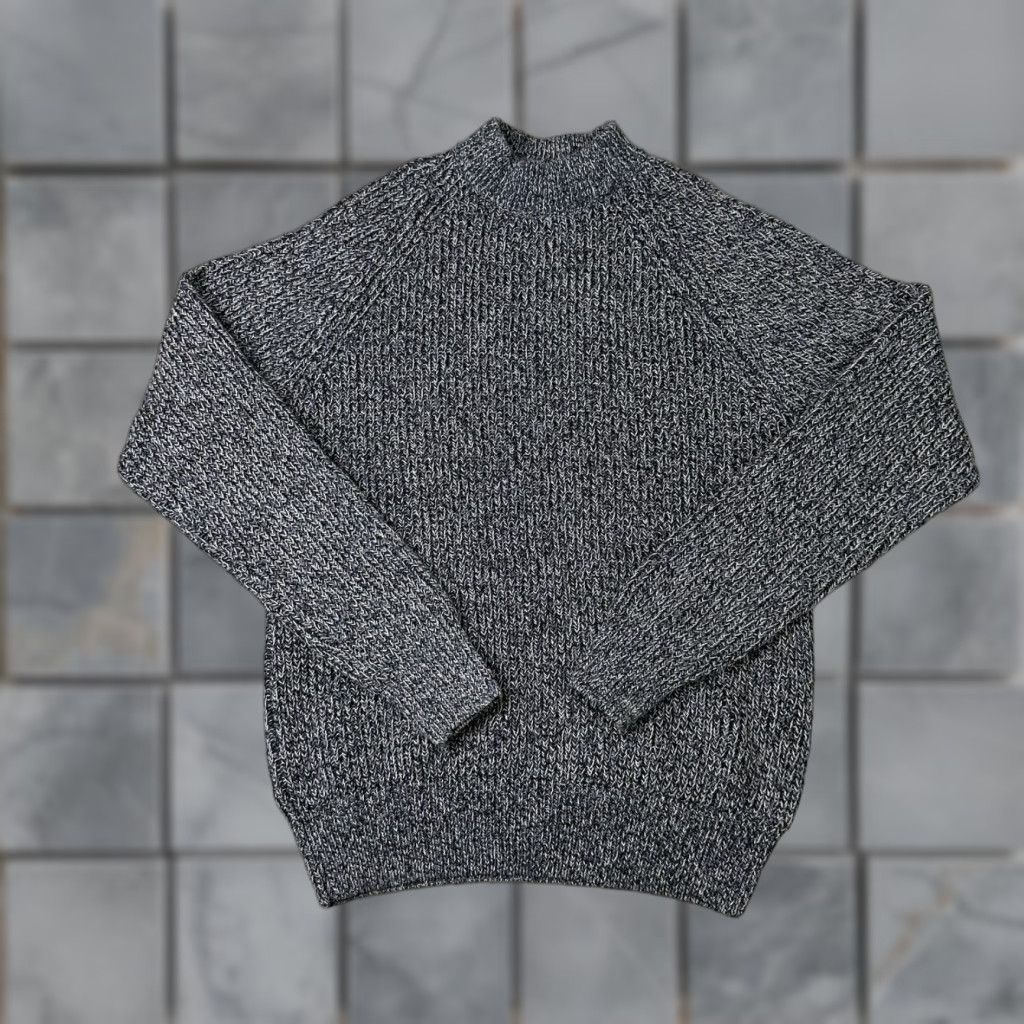 Uniqlo Uniqlo Sweater Mens Small Blue Mock Neck Cotton Blend Knit Jumper Pullover Gray Size US S / EU 44-46 / 1 - 1 Thumbnail
