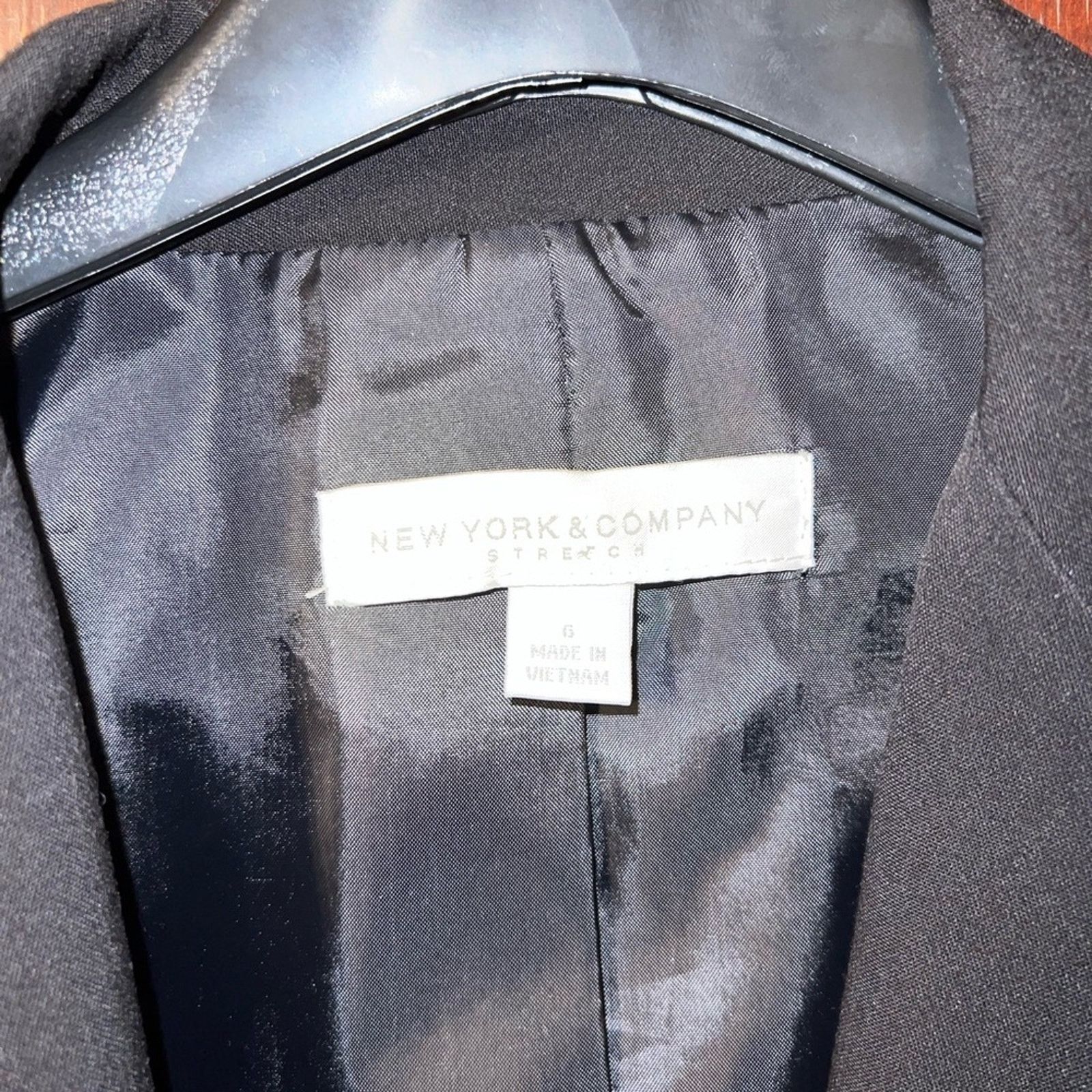 Other New York & Company Classic Black Suit Jacket Size M / US 6-8 / IT 42-44 - 3 Thumbnail