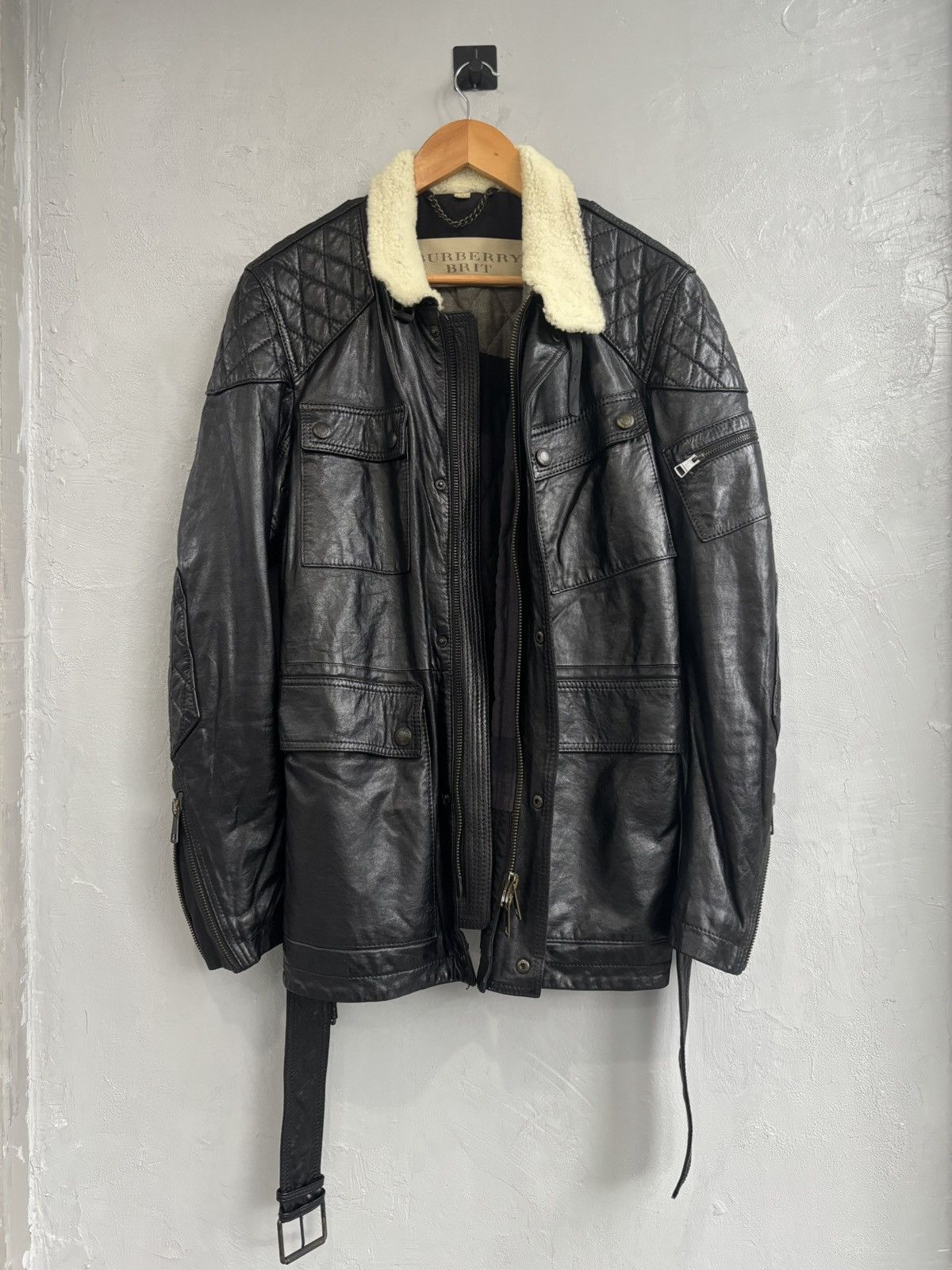 Burberry Burberry By Christopher Bailey M-65 lamb leather jacket. Size US M / EU 48-50 / 2 - 7 Thumbnail