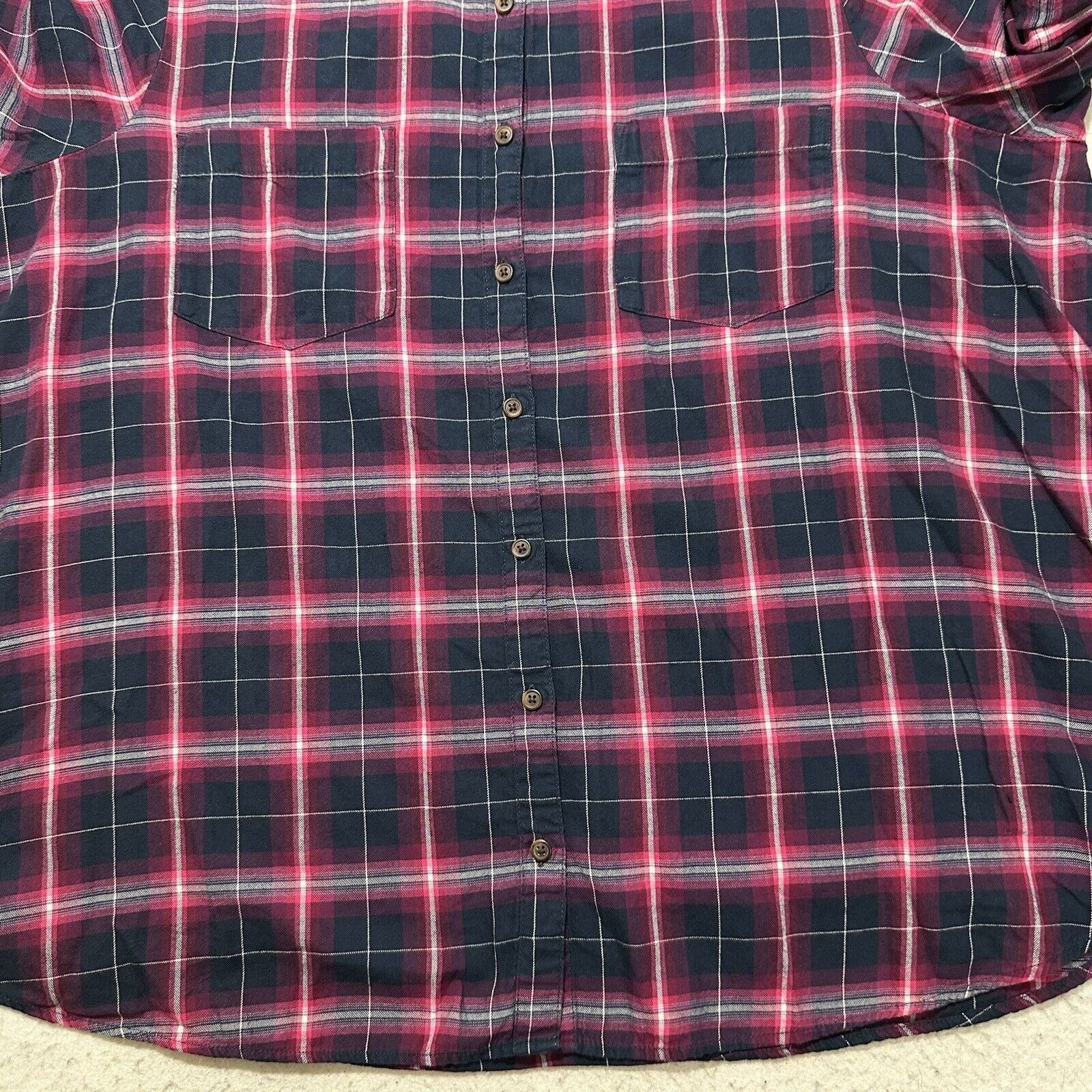 Sonoma Sonoma 2X The Every Day Shirt Long Sleeve Plaid Button Front Size XXL / US 16-18 / IT 52-54 - 4 Thumbnail