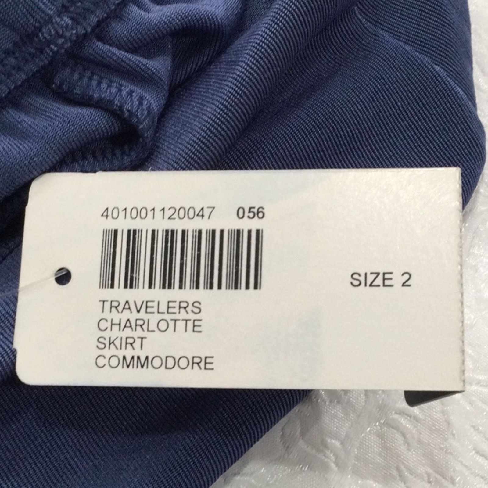 Chicos Chico's Travelers Charlotte Blue A-Line Skirt NWT 2/L/12 Size 34" / US 12 / IT 48 - 13 Thumbnail
