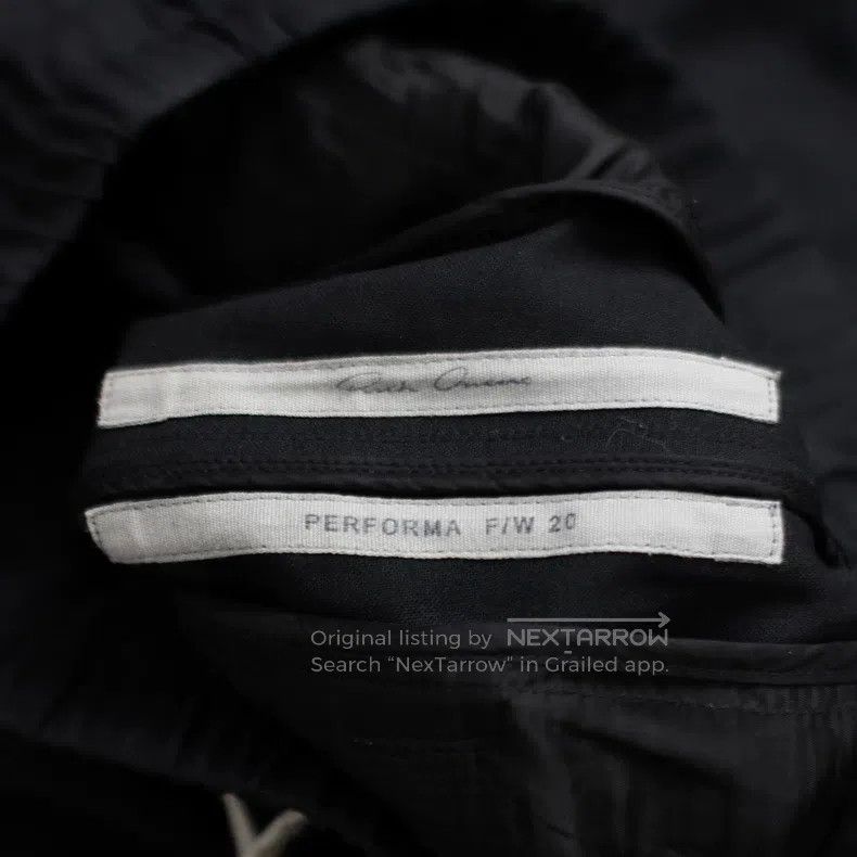 Rick Owens Rick Owens Mainline black embroidered black crease crotch Size US 36 / EU 52 - 4 Thumbnail