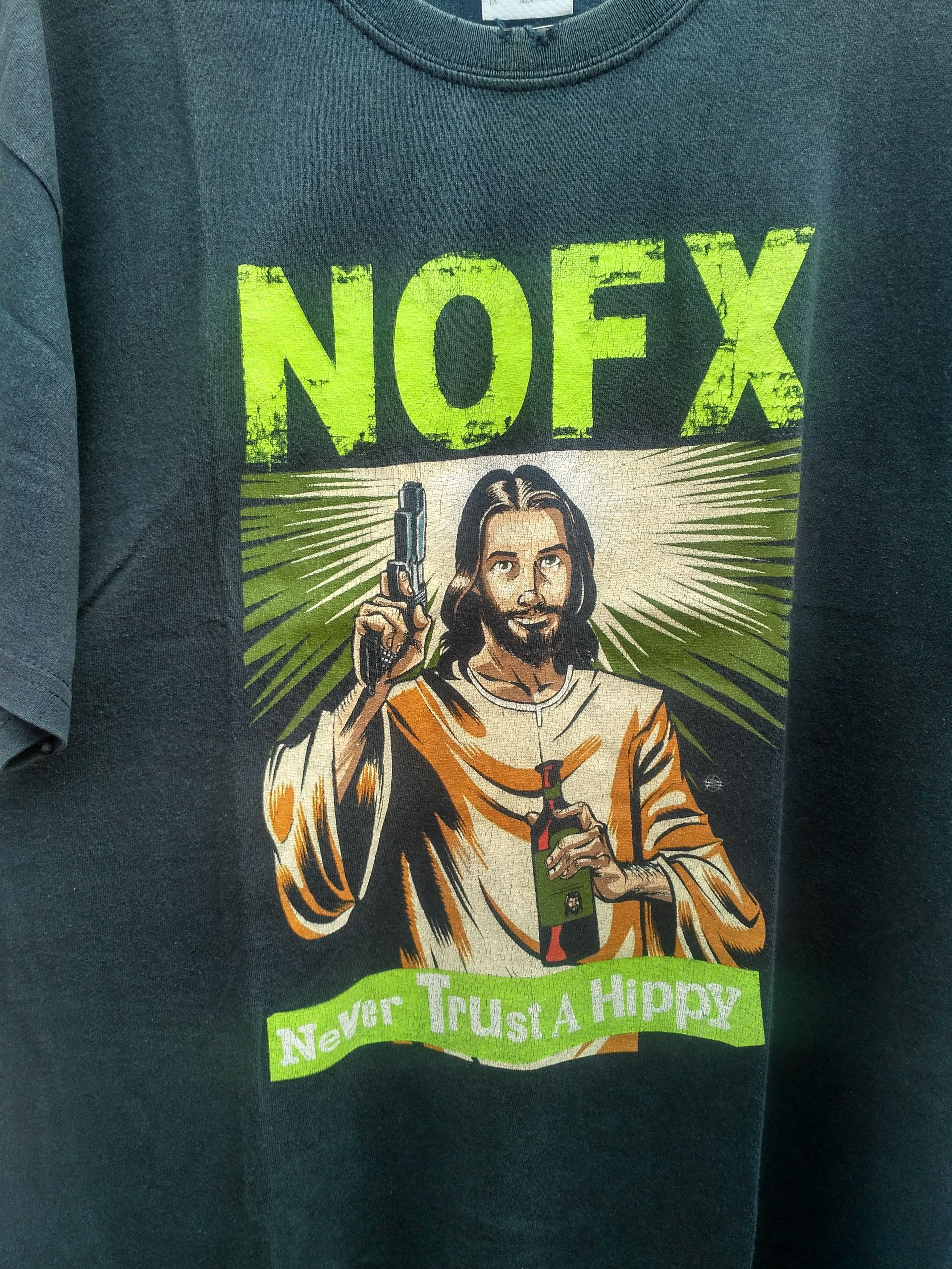 Band Tees Vintage Band Tees Punk NOFX - Never Trust a Hippy Size US M / EU 48-50 / 2 - 2 Thumbnail