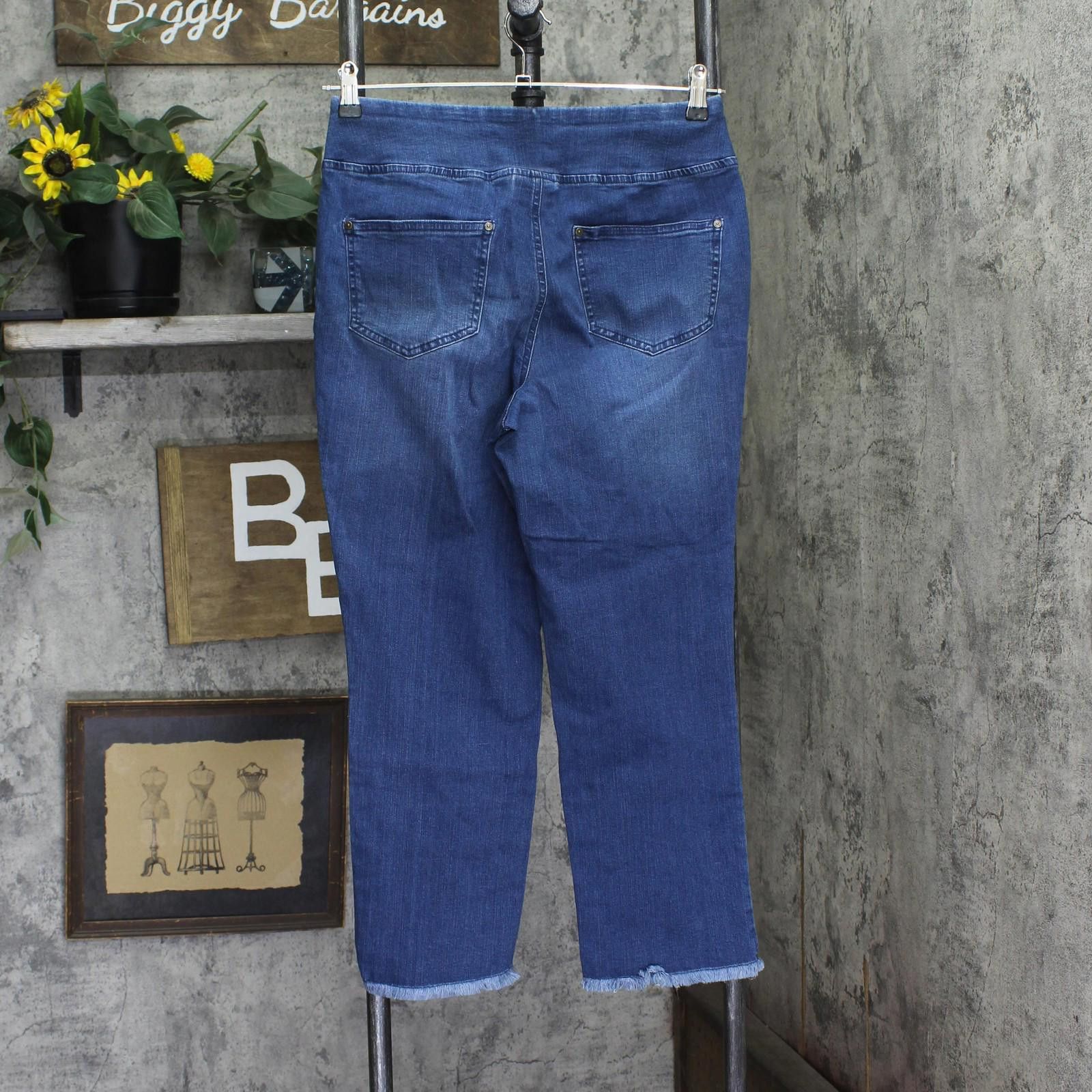 Other Belle By Kim Gravel Edge Ankle Jeans Rinse Wash Blue 10p Size 32" / US 10 / IT 46 - 2 Thumbnail