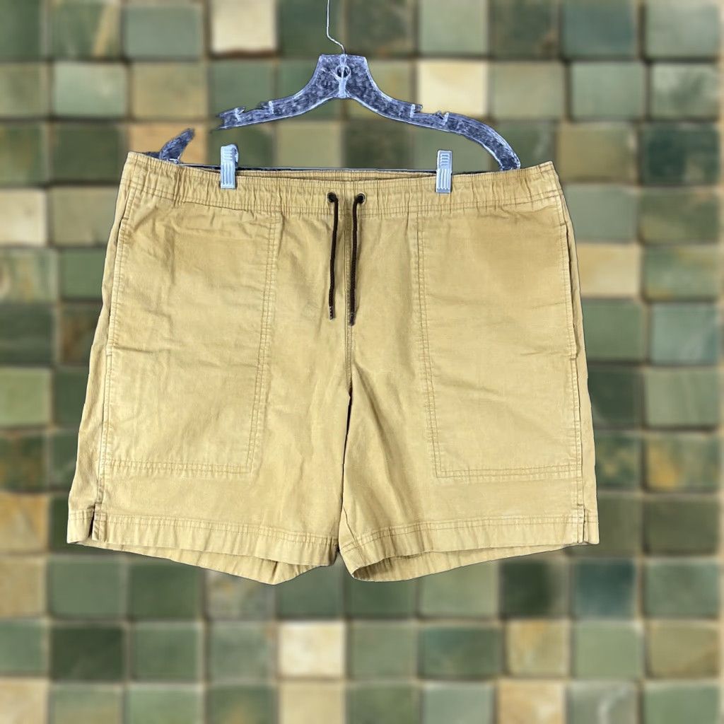 Filson VINTAGE Filson Chino Shorts Men’s Brown Large Elastic Drawstring Waistband Size US 33 - 1 Thumbnail