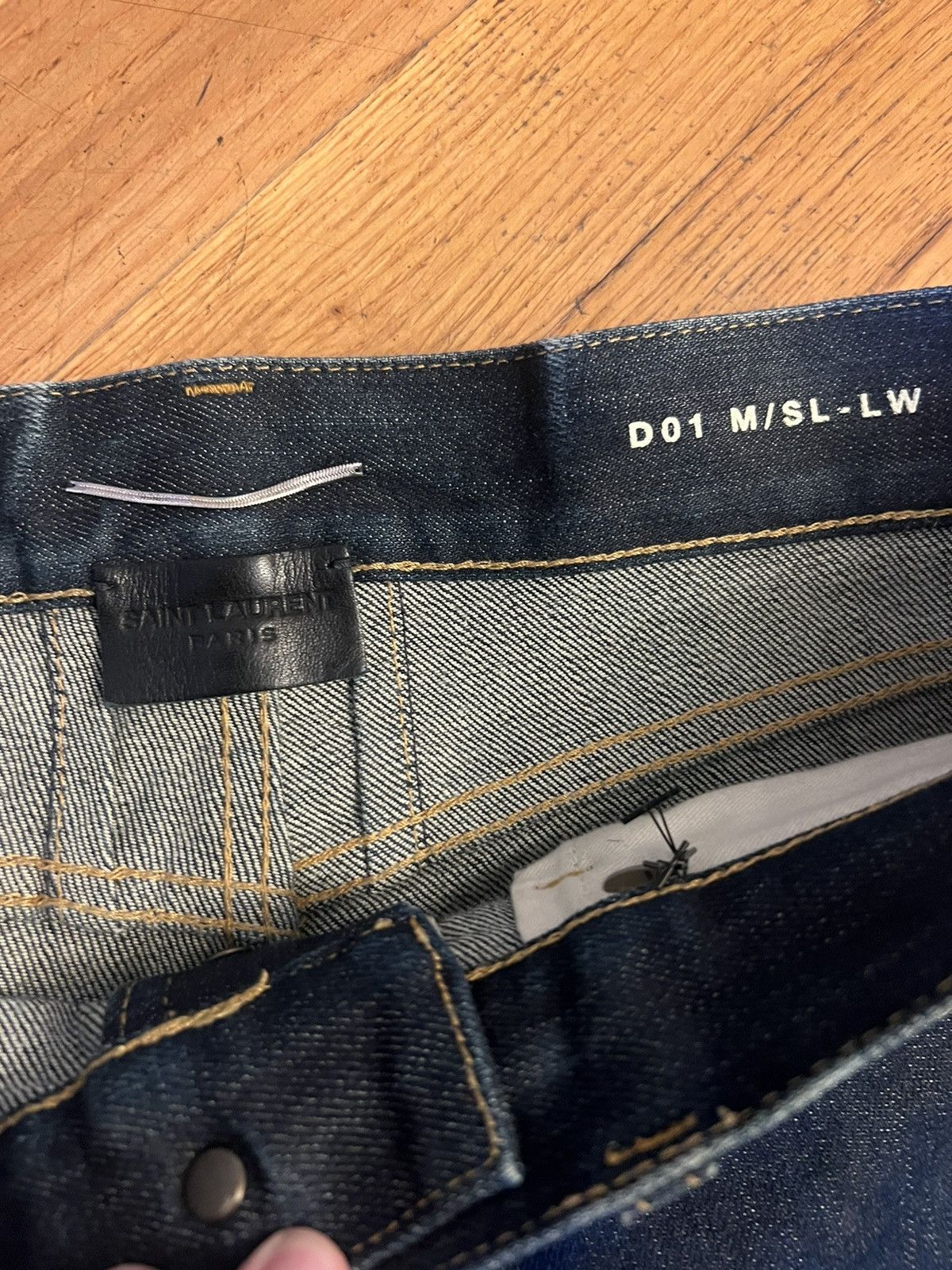 Saint Laurent Paris Saint Laurent D01 M SL-LW Denim Jeans raw waist 32 japanese Size US 32 / EU 48 - 3 Thumbnail