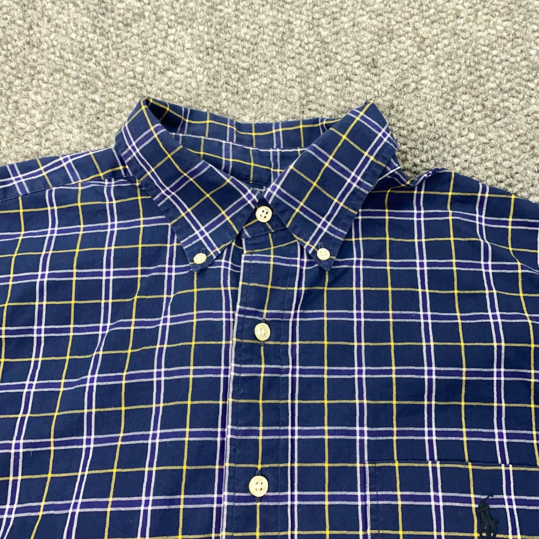 Ralph Lauren VTG Ralph Lauren Blaire Shirt Mens Large Blue Plaid Pony 90s Size US L / EU 52-54 / 3 - 4 Thumbnail
