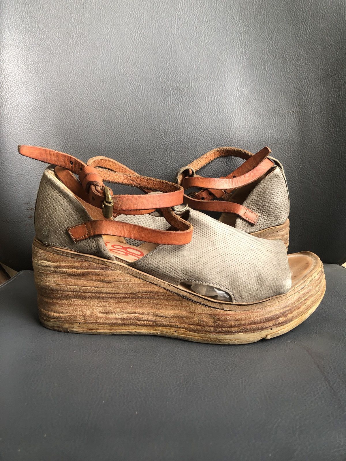 A.S.98 A.S 98 Grey Leather Pumps Size 38 Size US 8 / IT 38 - 10 Thumbnail