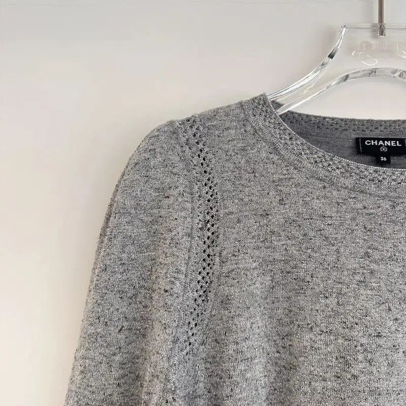 Chanel Chanel Gray Long Sleeve Pullover Sweater . Size S / US 4 / IT 40 - 3 Thumbnail