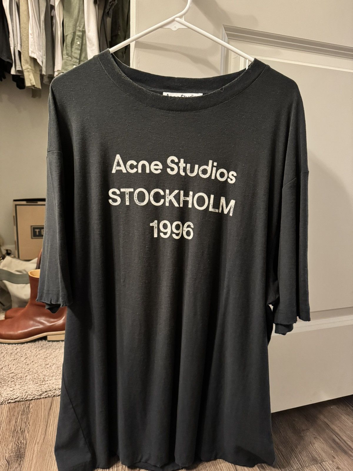Acne Studios Acne Studios black 'Stockholm' T-shirt | Grailed