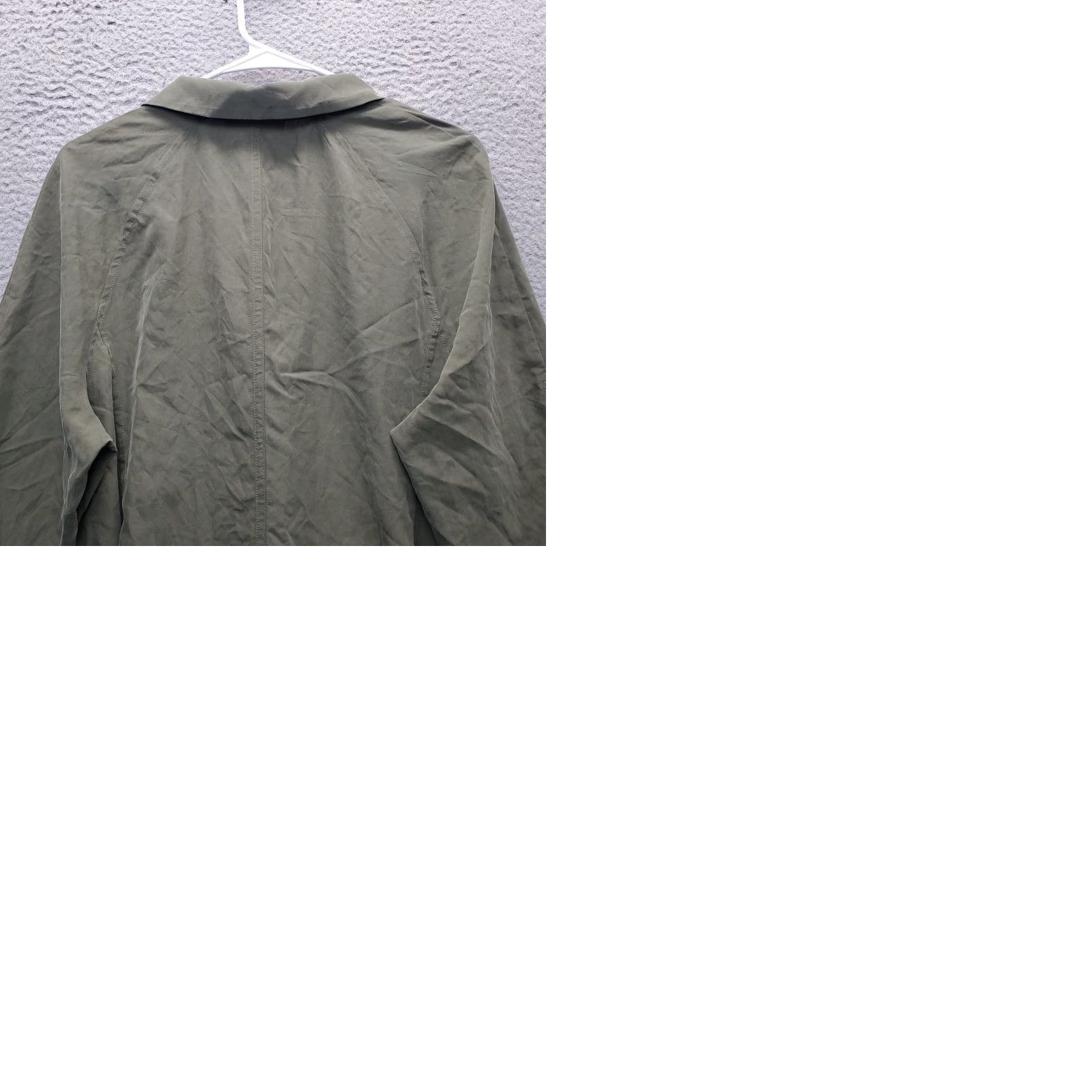 Banana Republic Banana Republic Womens 12 Trench Dress Green Roll Tab Sleeve Belt Waist Notch Midi Shirt Dress Womens Size 12 Green BanRRPmid Size XL / US 12-14 / IT 48-50 - 9 Thumbnail
