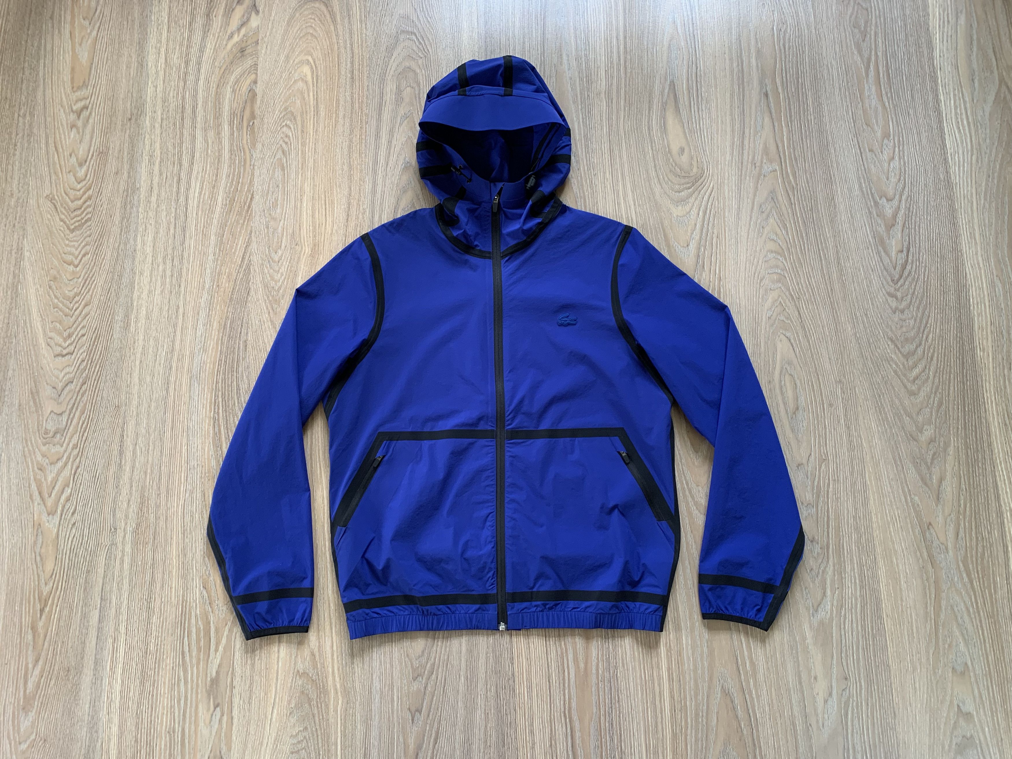 Lacoste Lacoste Men's Cosmic Hooded Lettering Light Zip Jacket Size US M / EU 48-50 / 2 - 1 Thumbnail