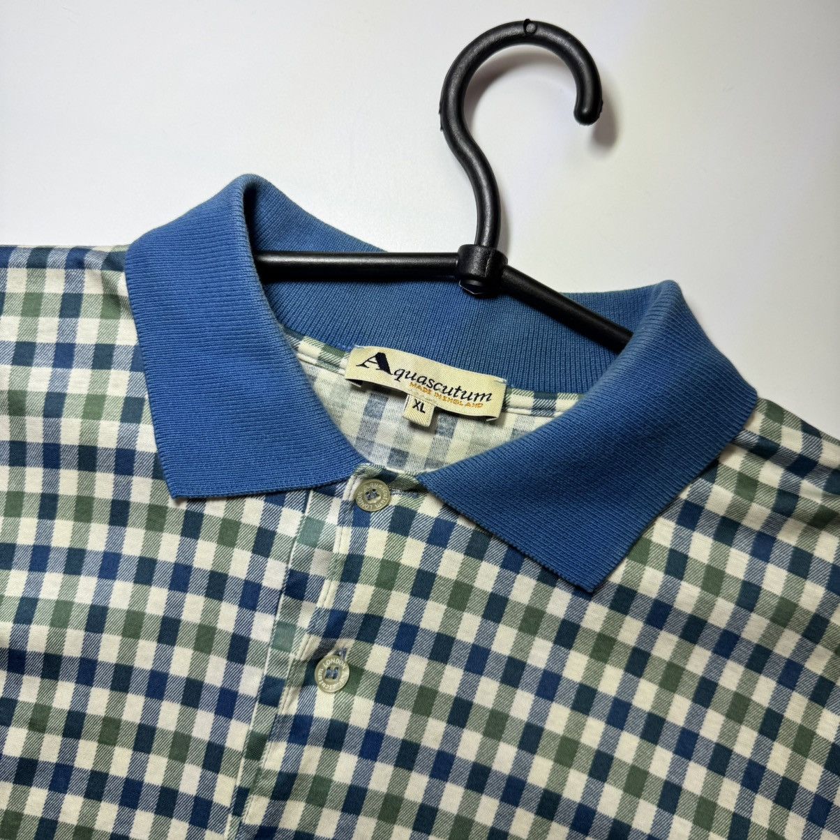 Aquascutum Aquascutum London Check Polo Shirt Size XL Size US XL / EU 56 / 4 - 5 Thumbnail