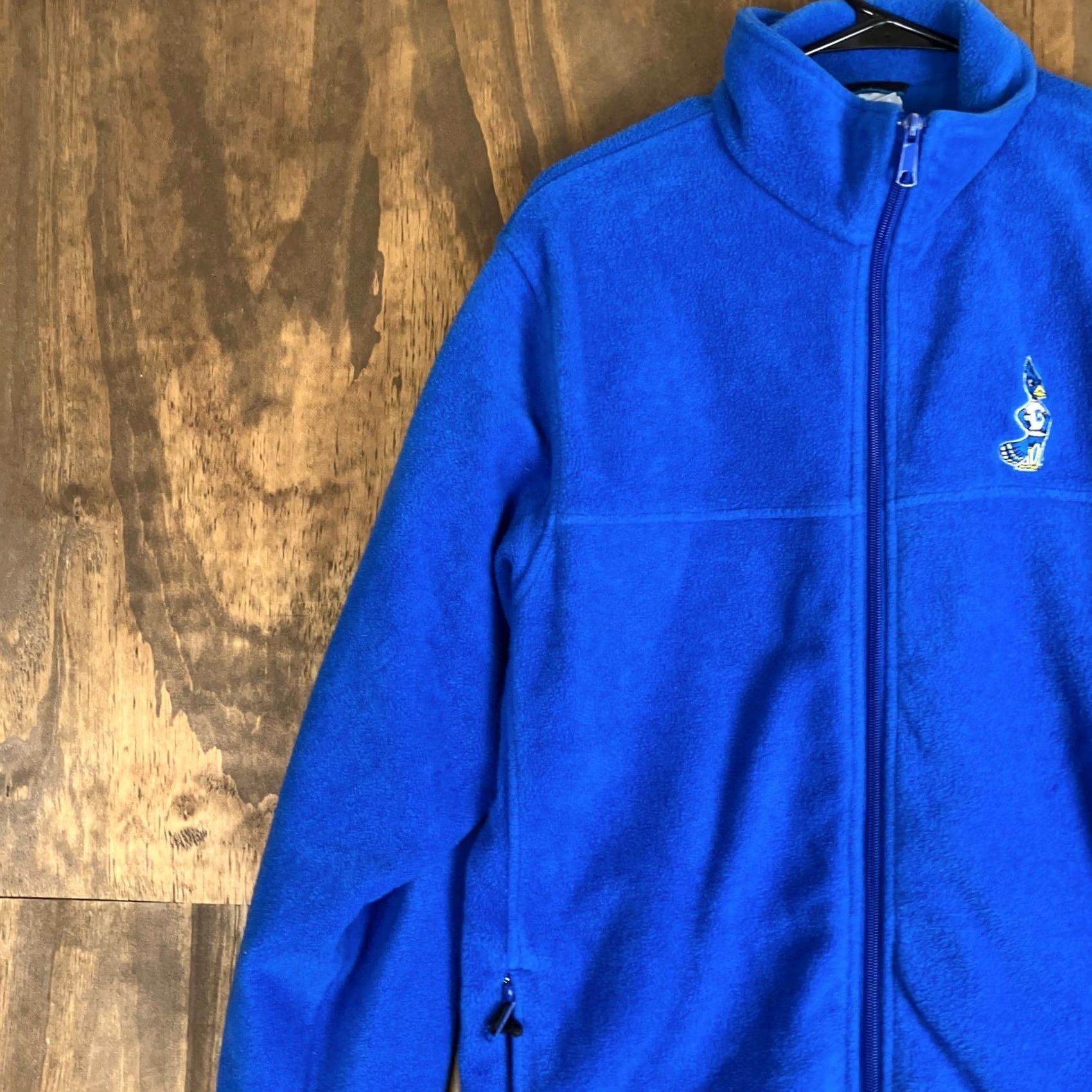 Vintage Columbia Mens Jacket Blue Full Zip Sweater Fleece Bluejay Logo Polyester Large Size US L / EU 52-54 / 3 - 4 Thumbnail