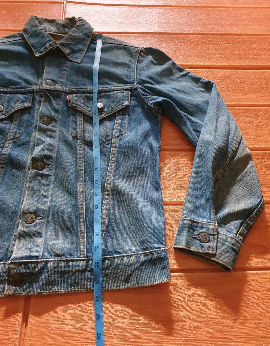 Levi's 💥Vintage Levis big E distressed Made in USA 350 jacket Size US S / EU 44-46 / 1 - 9 Thumbnail