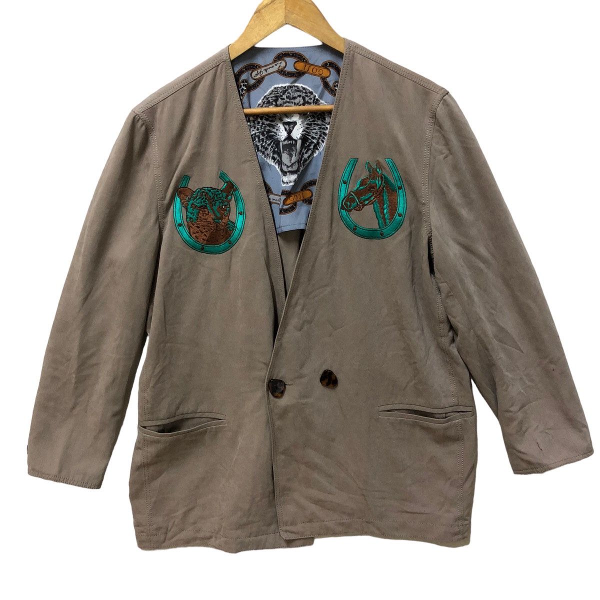 Japanese Brand Le mode Goji knitted cardigan jacket Size L / US 10 / IT 46 - 1 Thumbnail