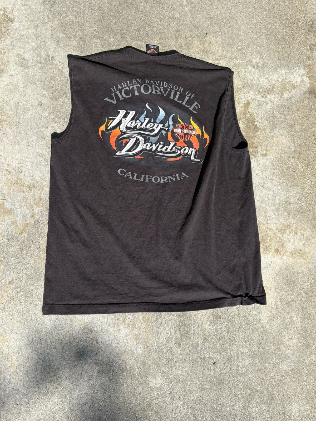 Harley Davidson Vintage Y2K 2003 Harley Davidson SleeveLess Shirt Size US XXL / EU 58 / 5 - 2 Thumbnail