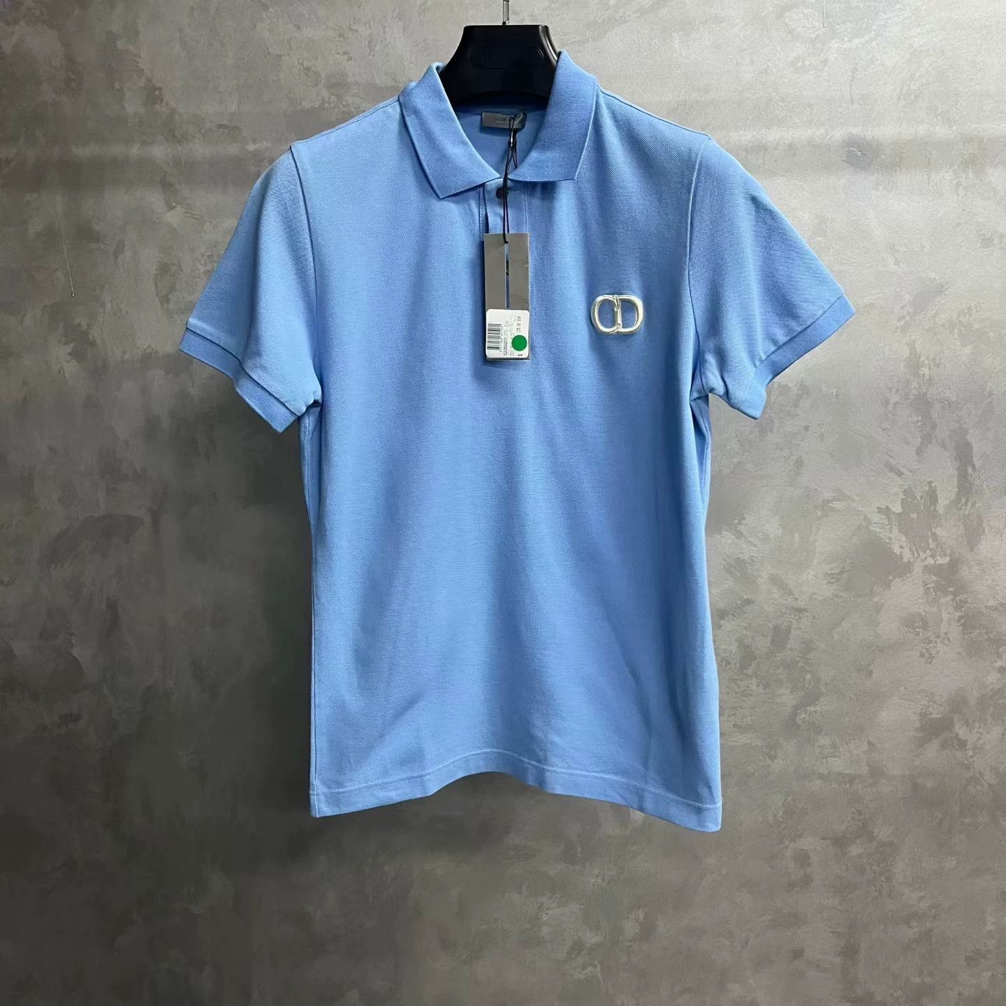 Dior dior blue embroidered short sleeve polo shirt Size US S / EU 44-46 / 1 - 1 Thumbnail