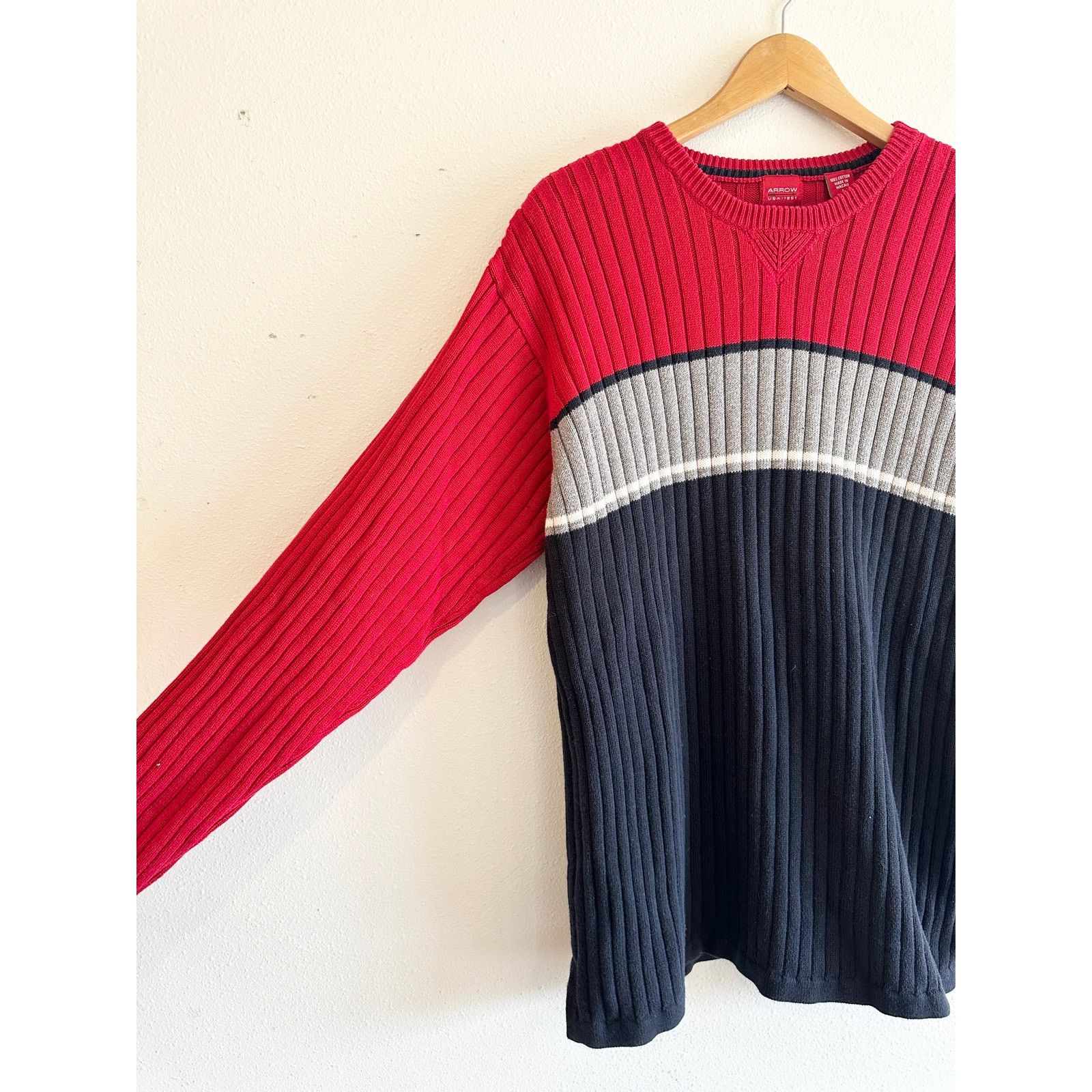 Arrow Y2K Arrow Cotton Pullover Sweater Men's L Size US L / EU 52-54 / 3 - 5 Thumbnail