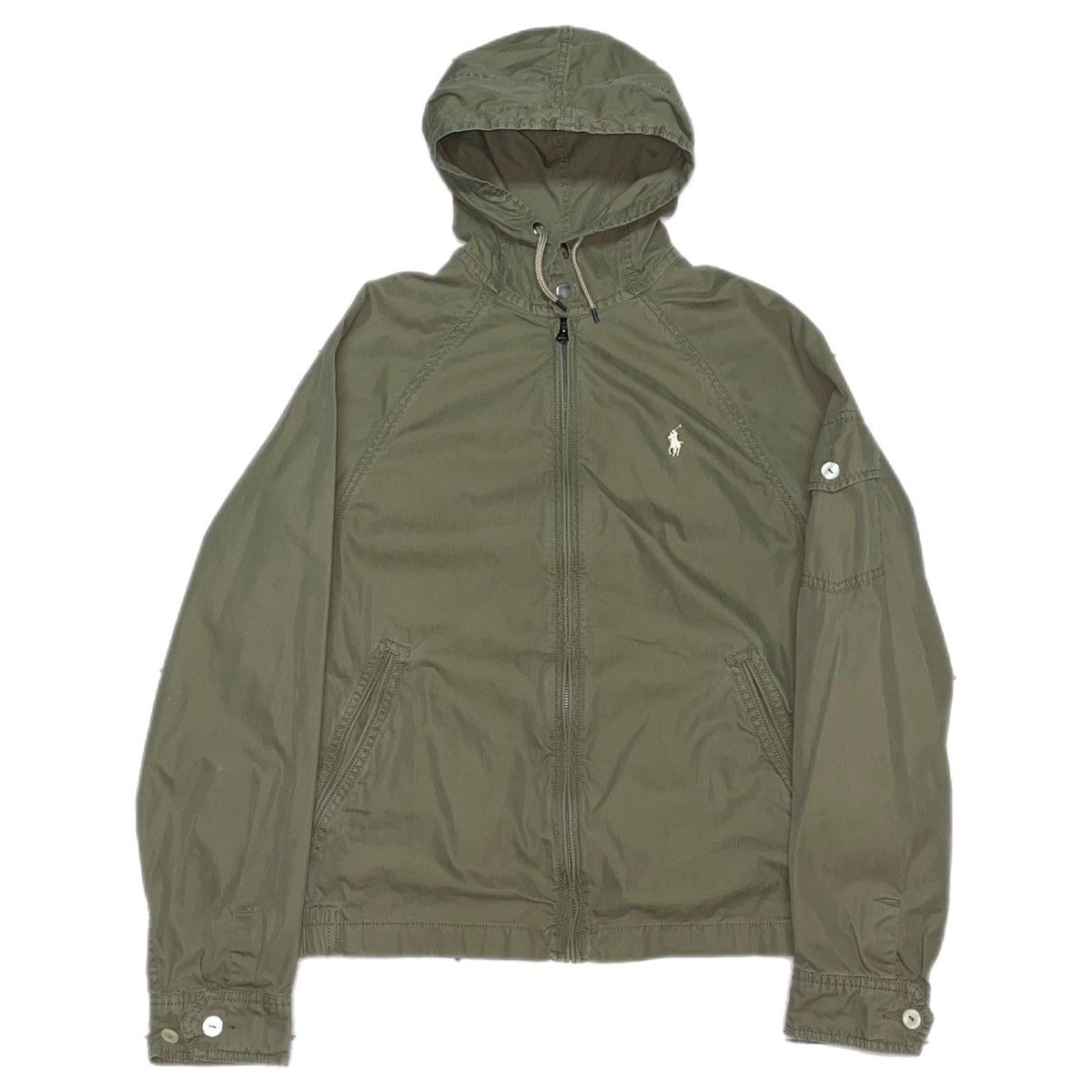 Olive green polo jacket hotsell