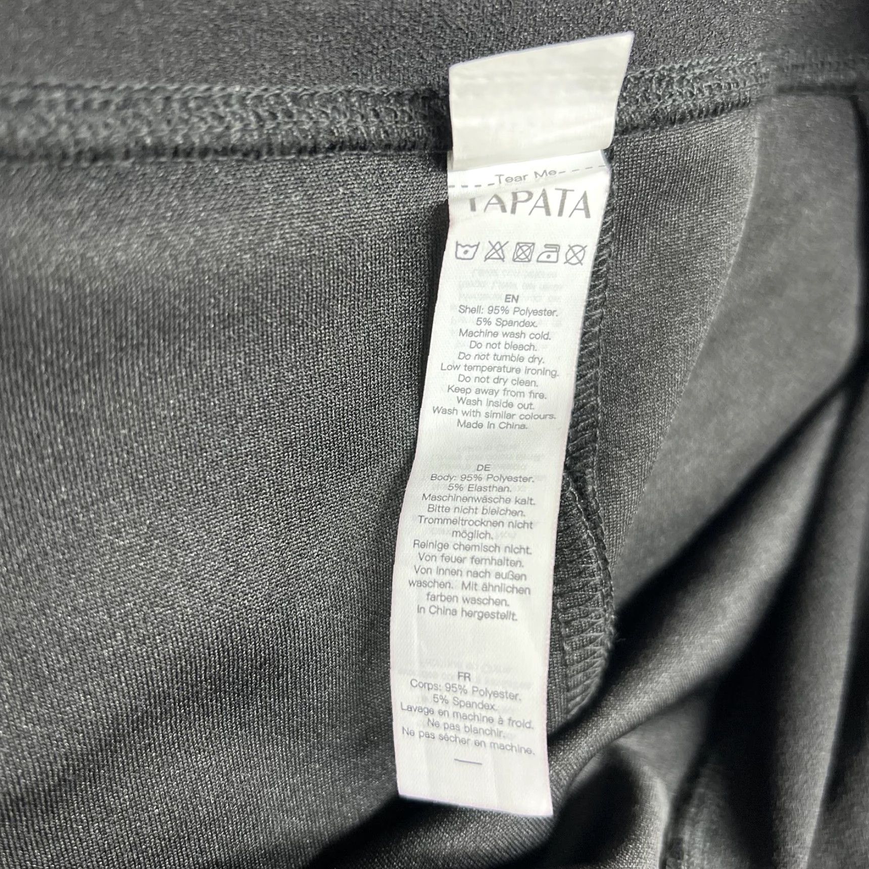 Vintage TAPATA Skirt Womens M Black Pencil Knee Length Stretch Pull On Workwear Office Size 32" / US 10 / IT 46 - 4 Thumbnail