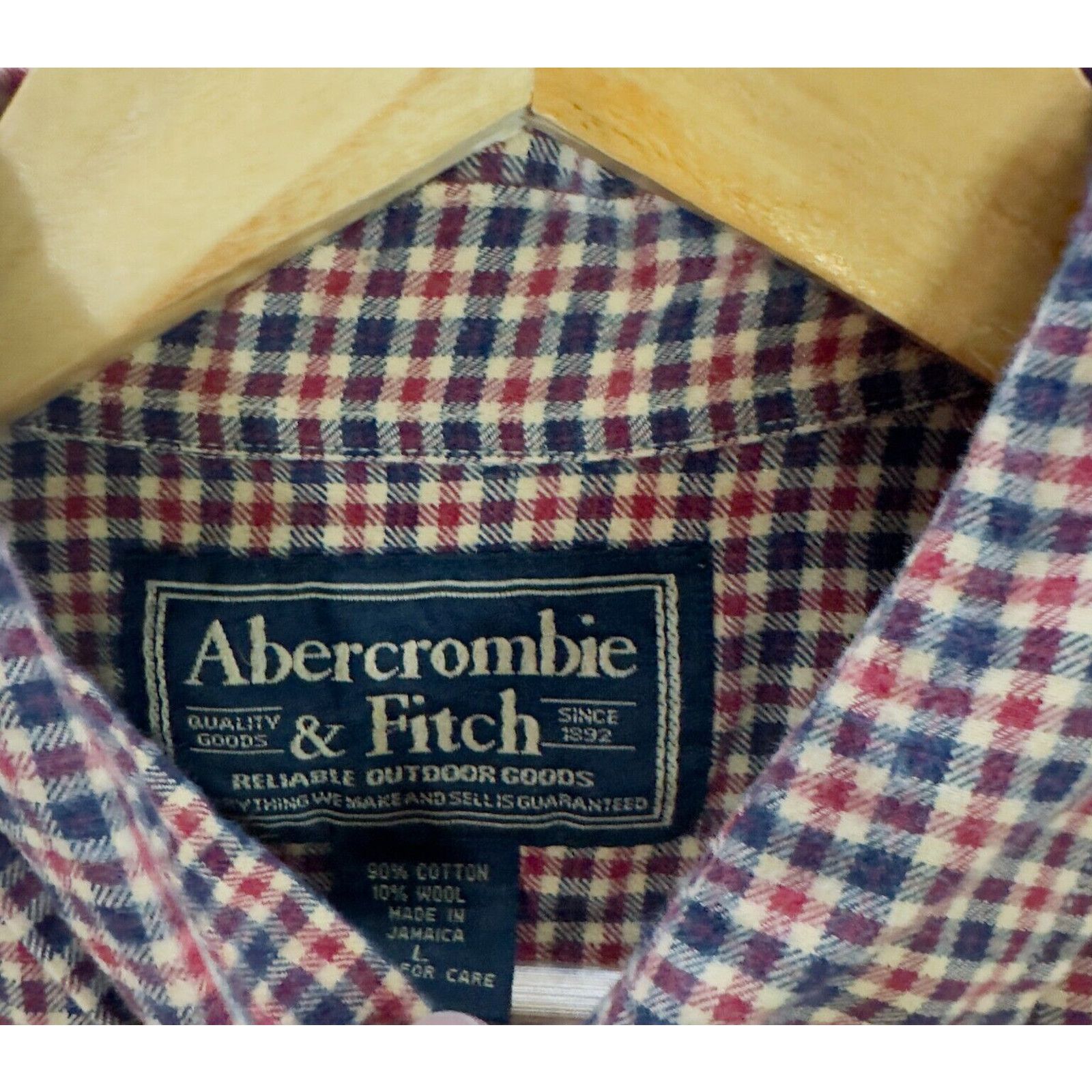Abercrombie & Fitch Vtg Abercrombie Fitch Flannel Men L Button Up Baggy 90s Size US L / EU 52-54 / 3 - 7 Thumbnail