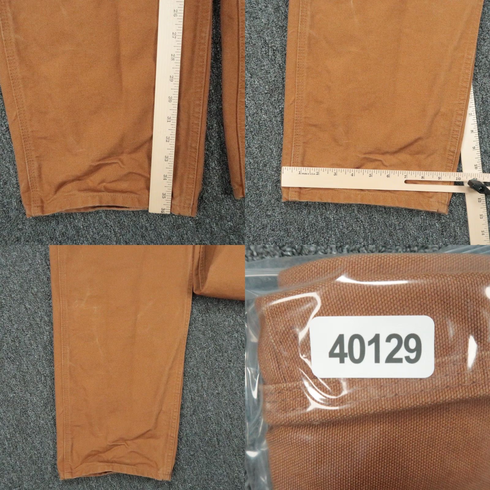 Carhartt Carhartt Pants Mens 38x36 Brown Work Dungaree Carpenter B11 BRN Size US 38 / EU 54 - 8 Thumbnail