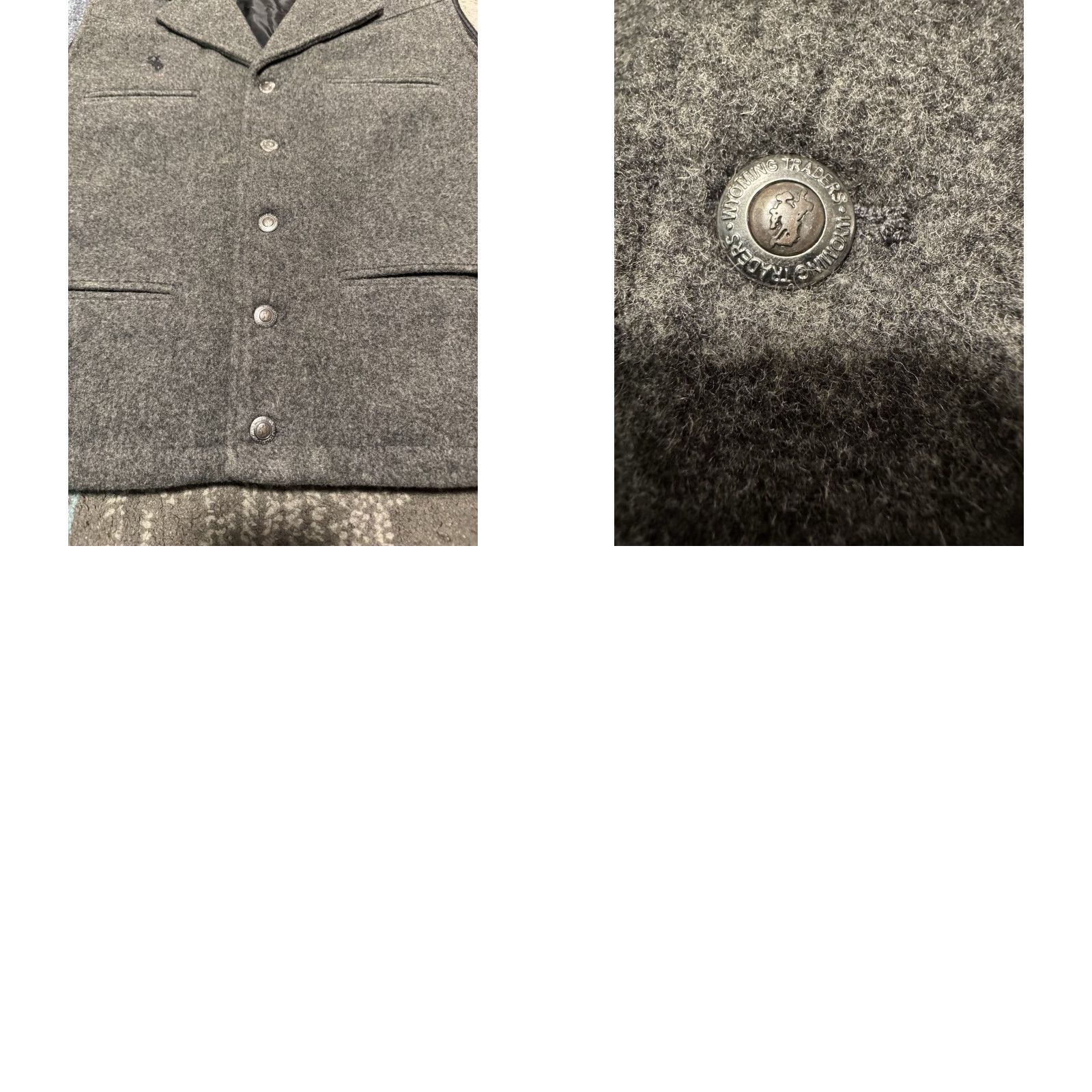 Vintage Wyoming Traders Vest L 100% Virgin Wool Western Rancher Gray Waistcoat Vest Wool Western Gray L Mens Size US L / EU 52-54 / 3 - 10 Thumbnail
