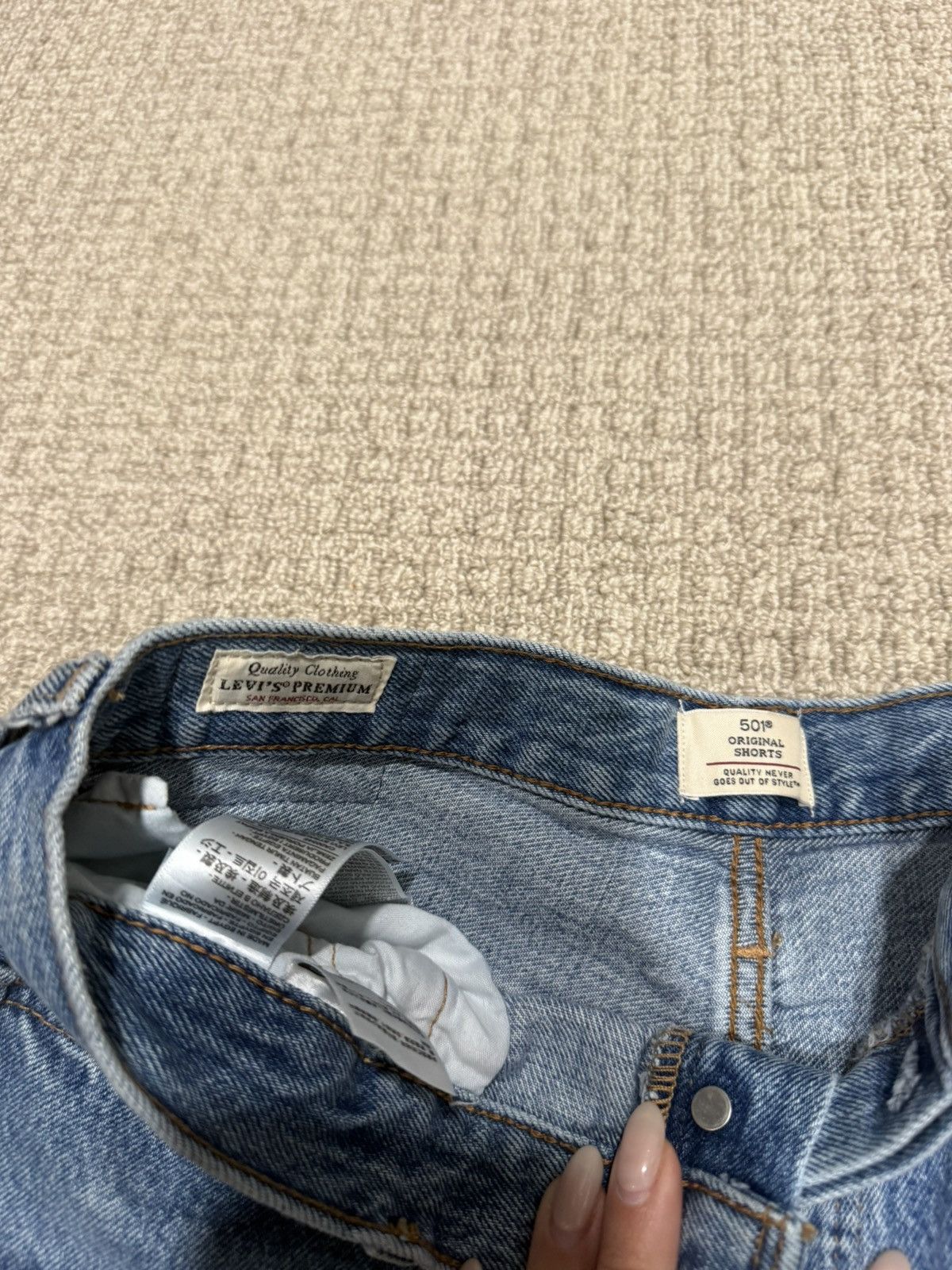 Levi's 501 Original Short Size 28" / US 6 / IT 42 - 2 Thumbnail