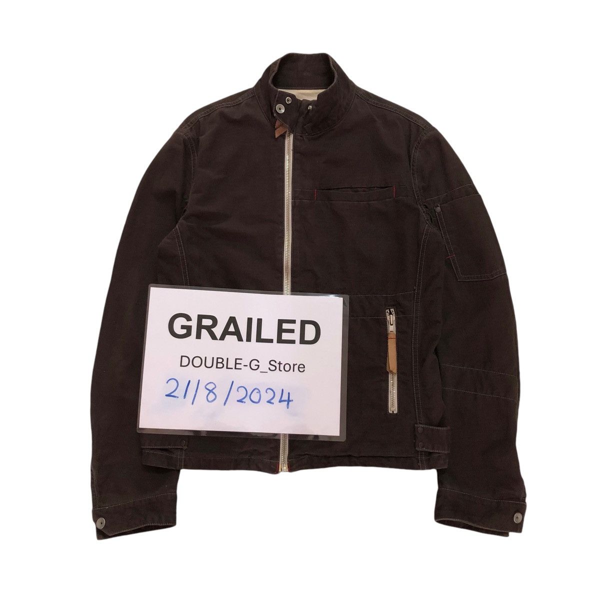 Japanese Brand 📌CROPPED BIKER JACKET ZIPPER BALL Size US M / EU 48-50 / 2 - 1 Thumbnail
