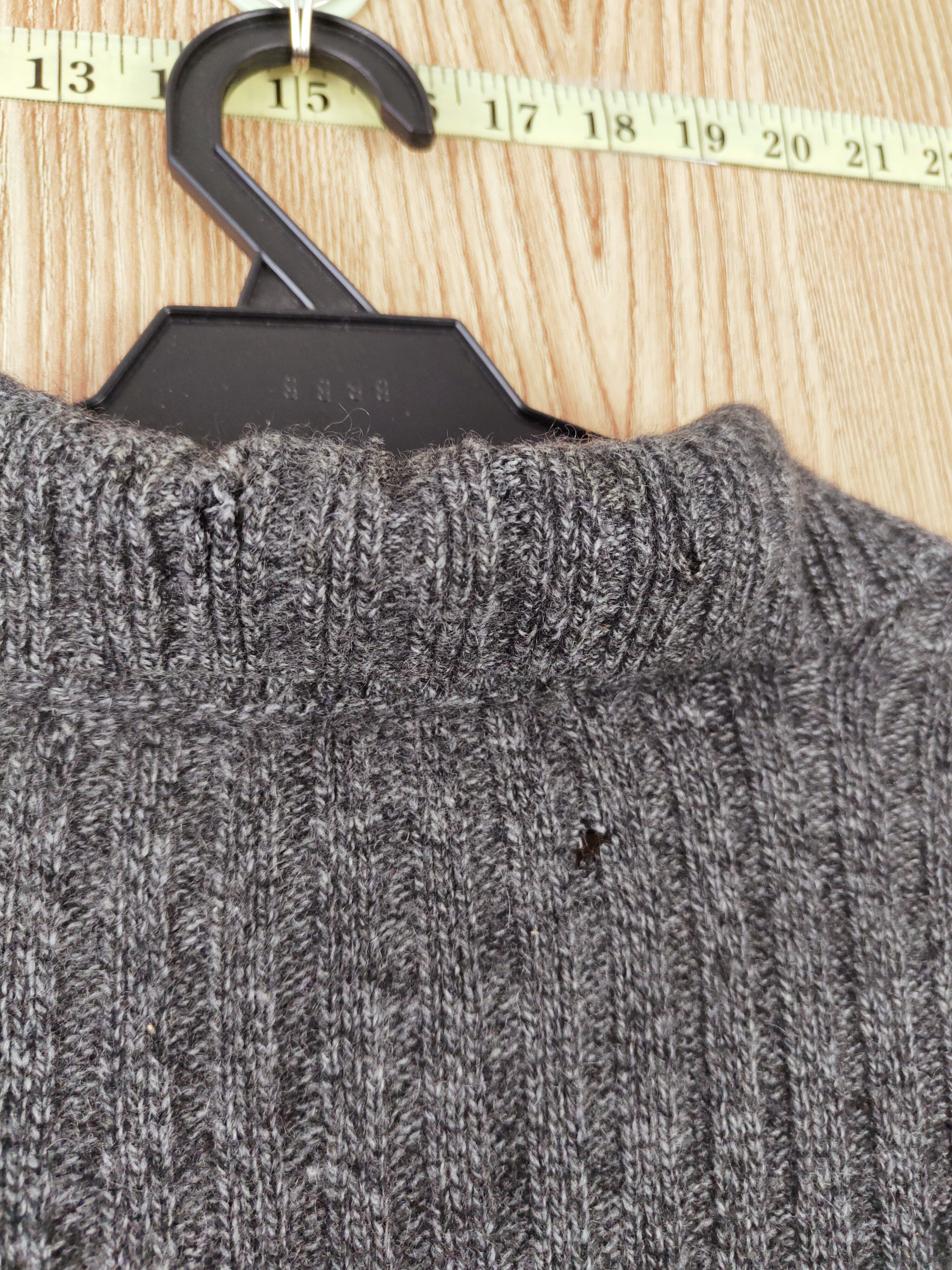 Homespun Knitwear × Japanese Brand × Vintage De Kazuko Black ripped Knitwear Cardigan #W045 Size US M / EU 48-50 / 2 - 10 Thumbnail