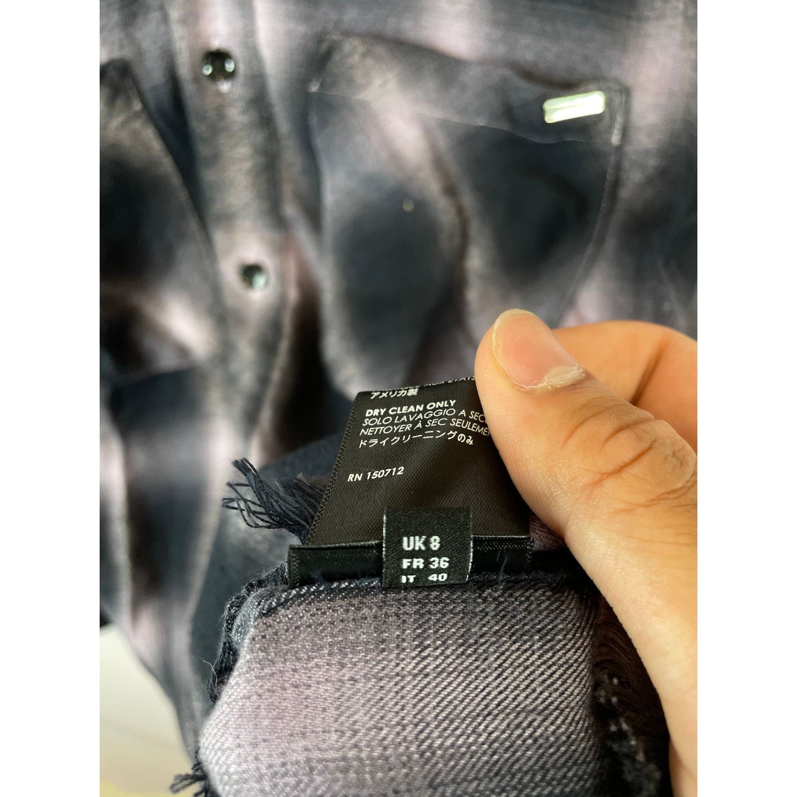 Amiri Amiri Black Purple Flannel Used Small Size US S / EU 44-46 / 1 - 5 Thumbnail