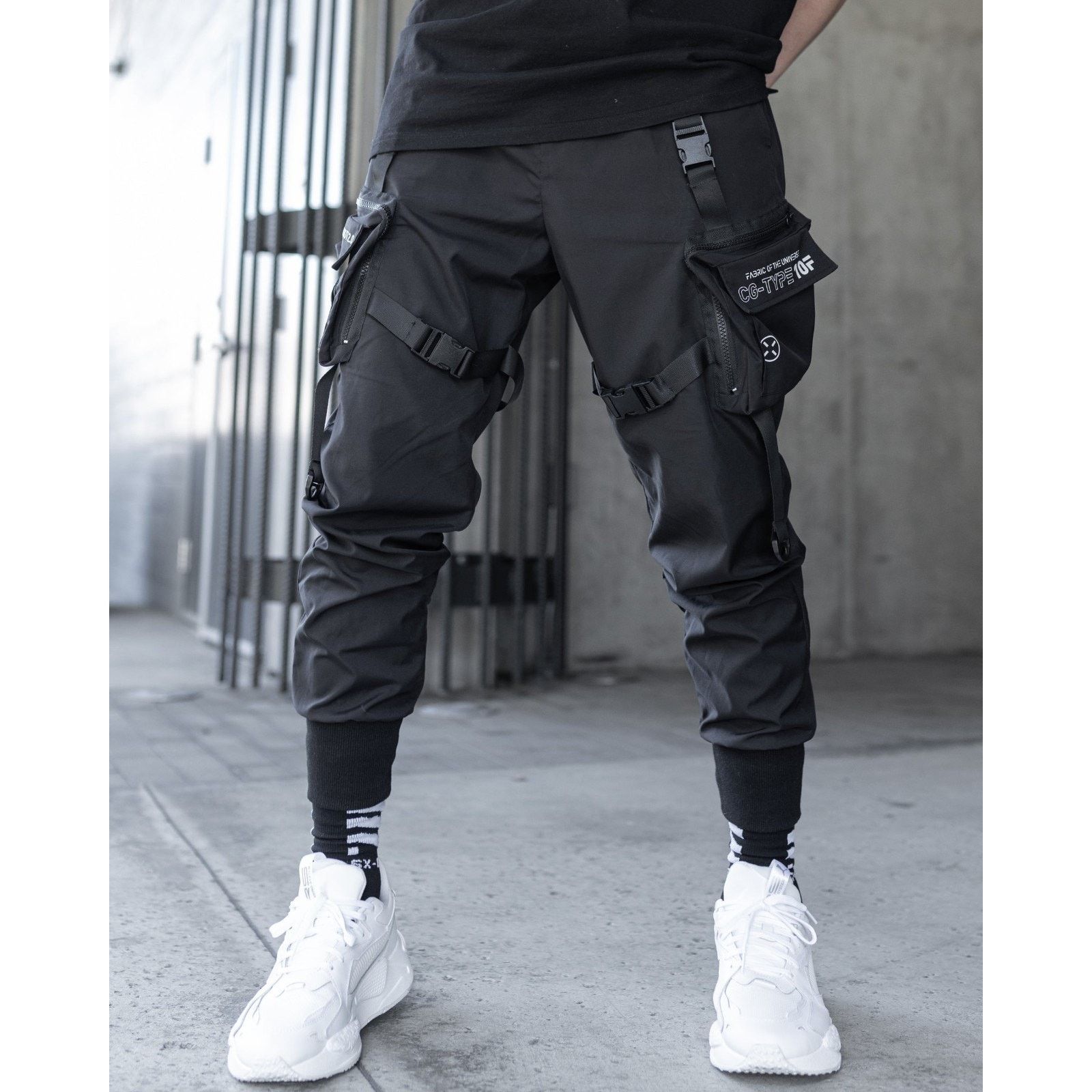 Other Fabric of the Universe Black 10F Cargo Pants - (C8) Size L Size US 32 / EU 48 - 2 Thumbnail