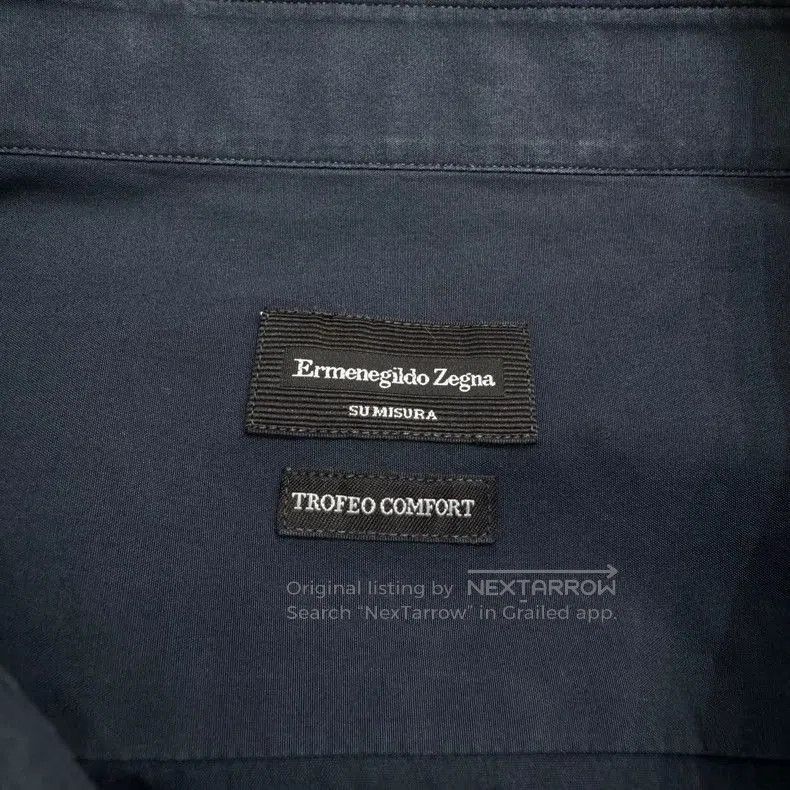 Ermenegildo Zegna Ermenegildo Zegna Solid Long-Sleeve Shirt. Size US M / EU 48-50 / 2 - 3 Thumbnail