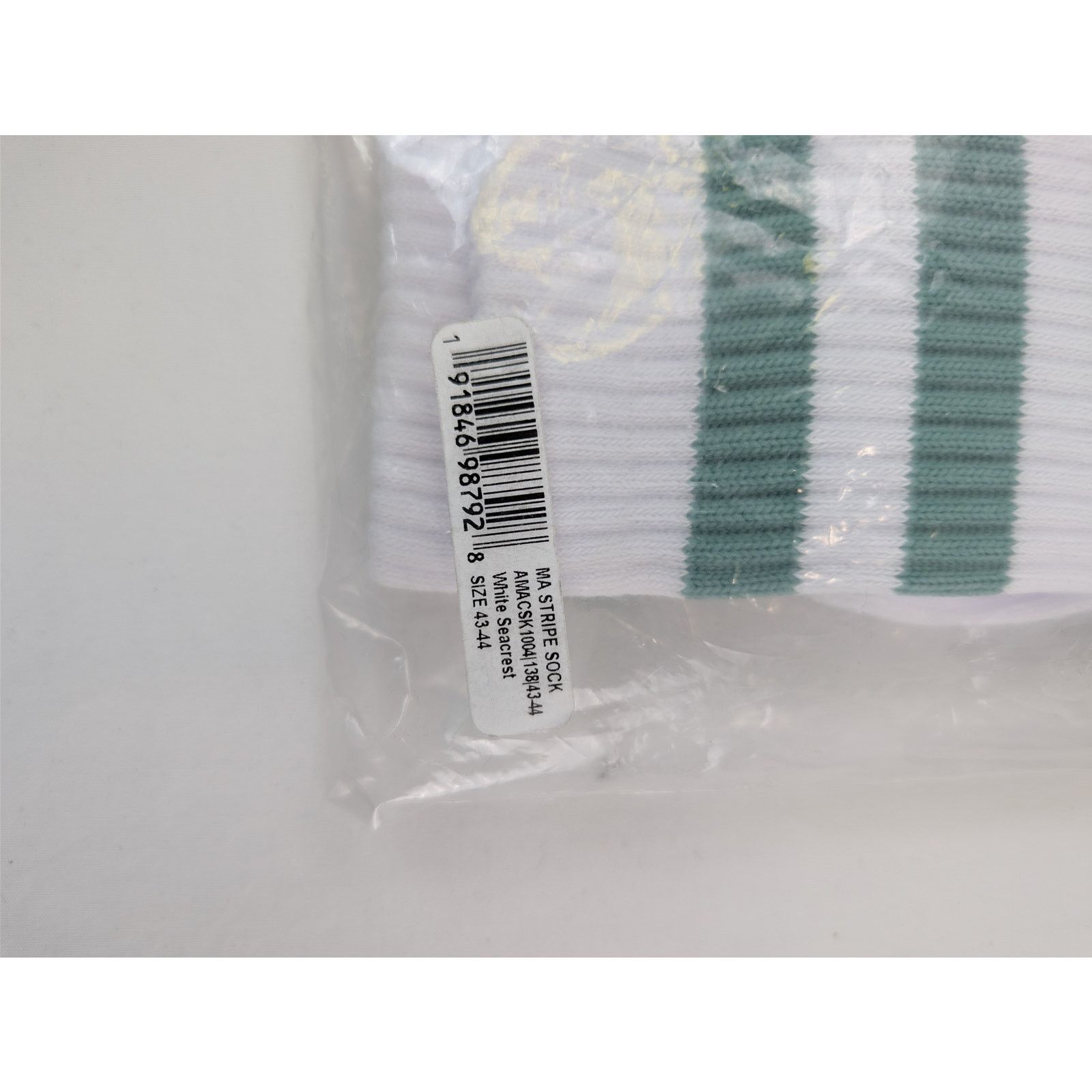 Amiri o1rshd1 Q:2 / Size: 43-44 / MA Stripe Socks White / Seacrest Size ONE SIZE - 15 Thumbnail