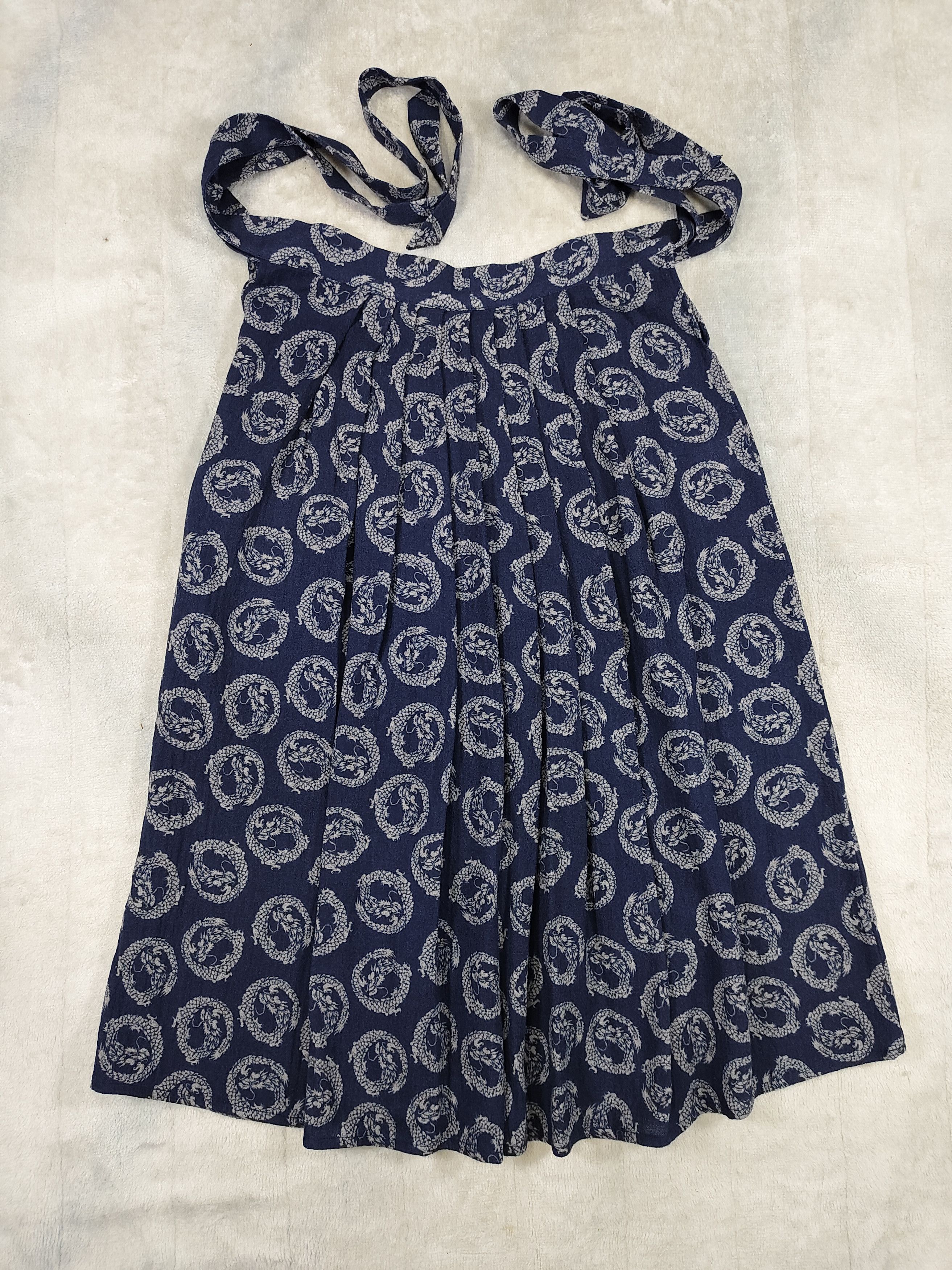Needles Needles-Archive Dragon Crest Wrap Pleated Kimono Style Skirt Size 32" / US 10 / IT 46 - 5 Thumbnail