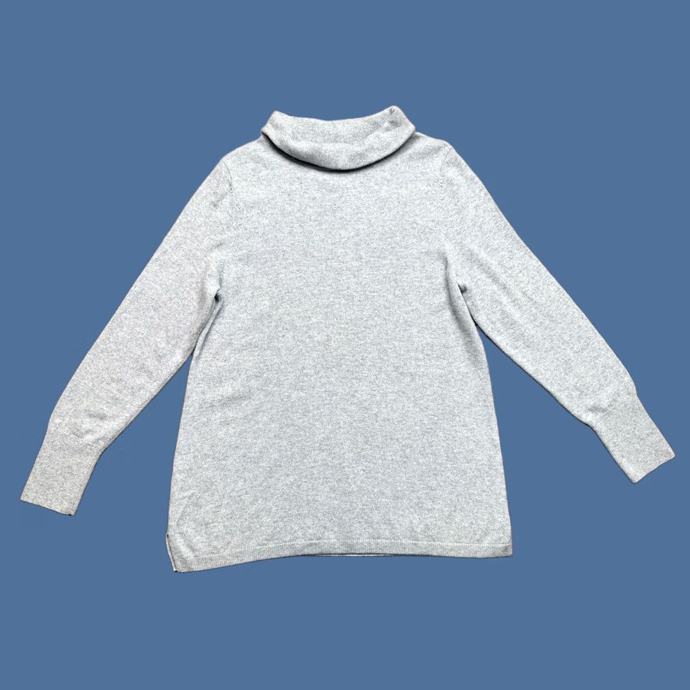 Talbots TALBOTS Heather Gray XL Cashmere Long Sleeve Sweater Size XL / US 12-14 / IT 48-50 - 1 Thumbnail