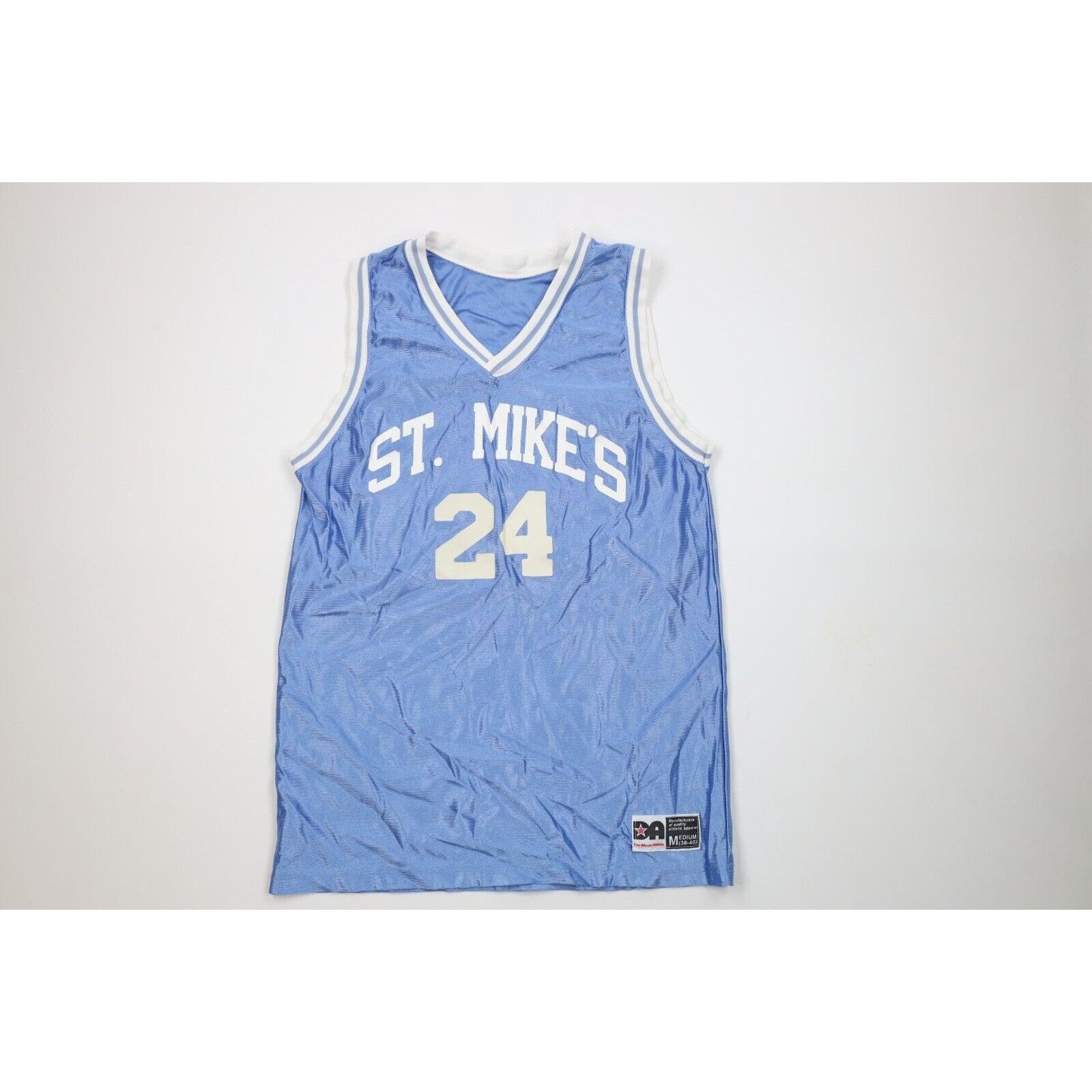 Vintage Vintage 70s 80s St Mikes Mustangs Basketball Uniform Size US M / EU 48-50 / 2 - 2 Thumbnail