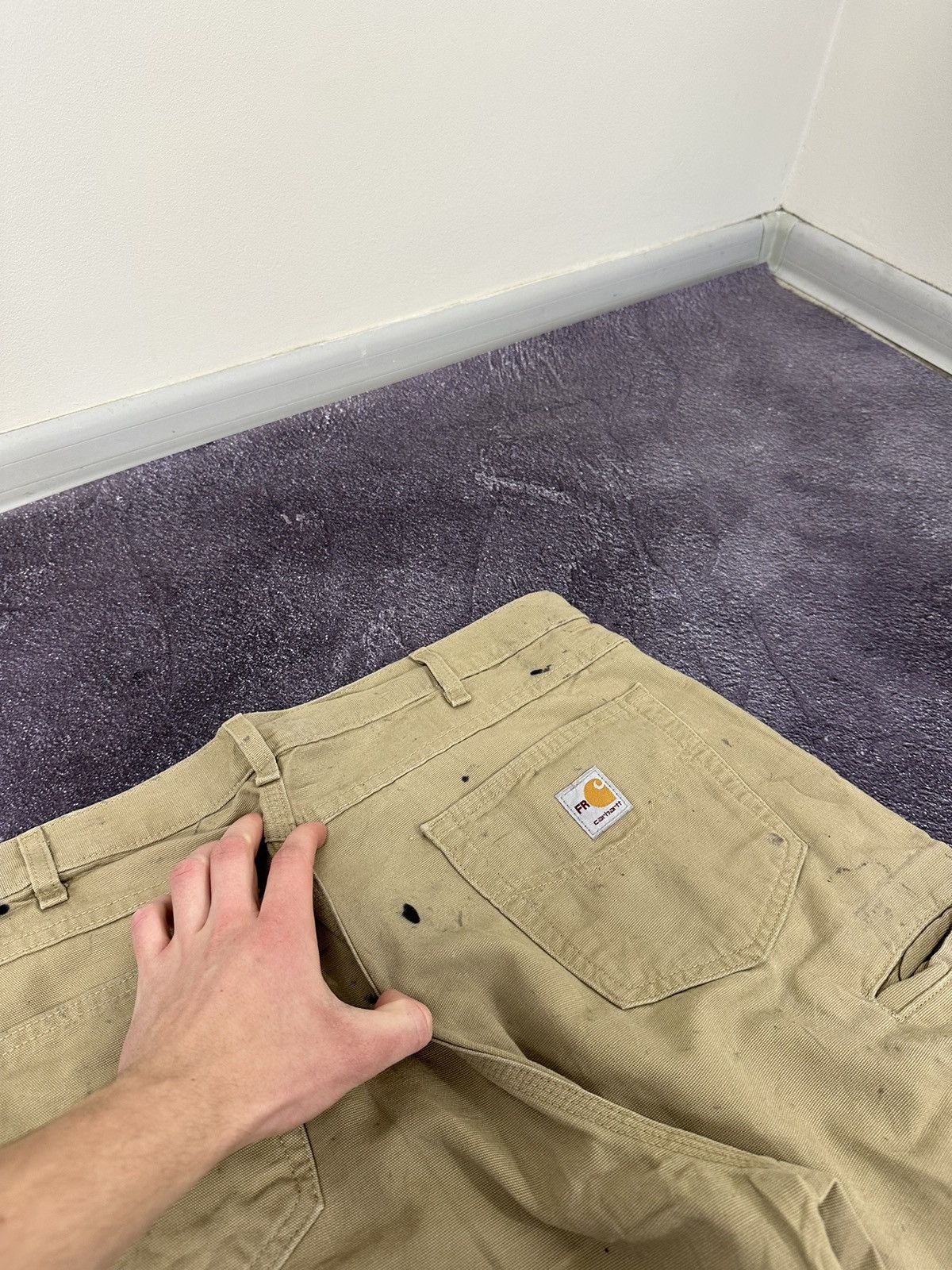 Carhartt Vintage Carhartt Flame Resistant Distressed USA Work Pants Size US 36 / EU 52 - 10 Thumbnail