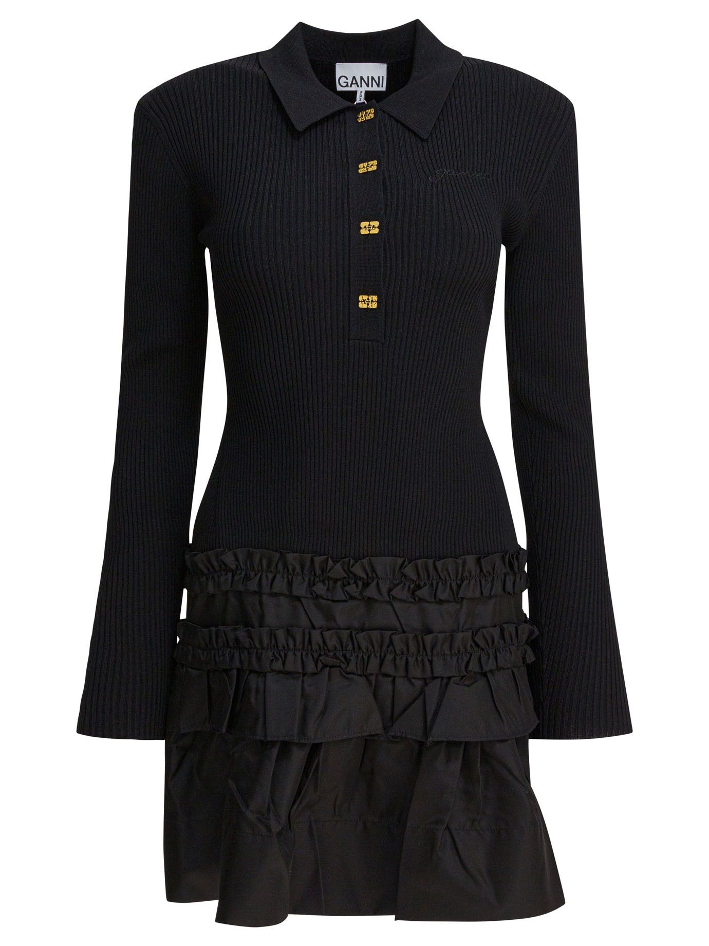 Ganni Ganni Flared Dress tag size M Women - USA Duties Paid Size M / US 6-8 / IT 42-44 - 1 Thumbnail