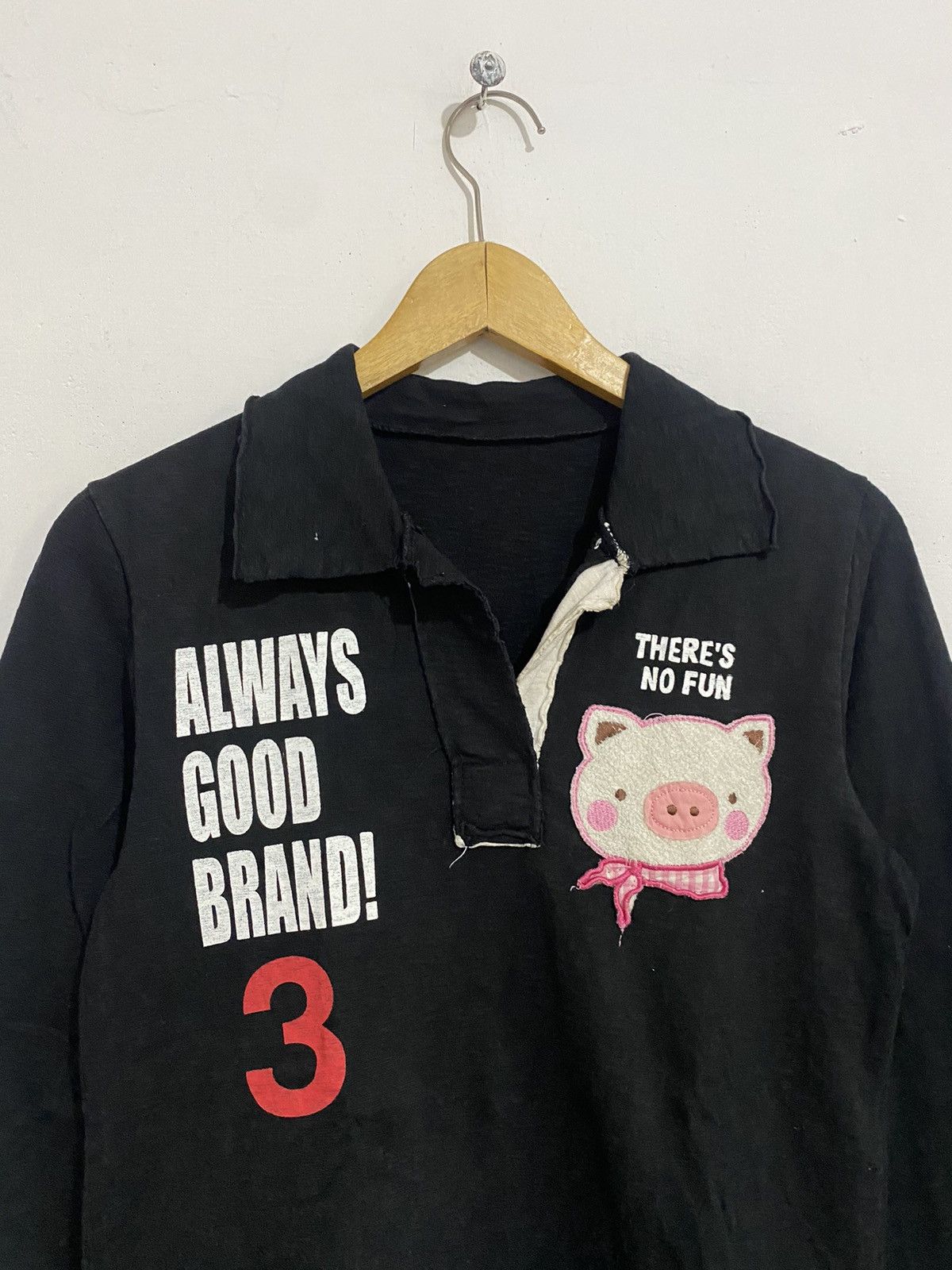 If Six Was Nine × Japanese Brand × Le Grande Bleu (L.G.B.) 💸BINDINGOFFER💸Japanese pig poem styled longsleeve goa kmrii Size US M / EU 48-50 / 2 - 2 Thumbnail