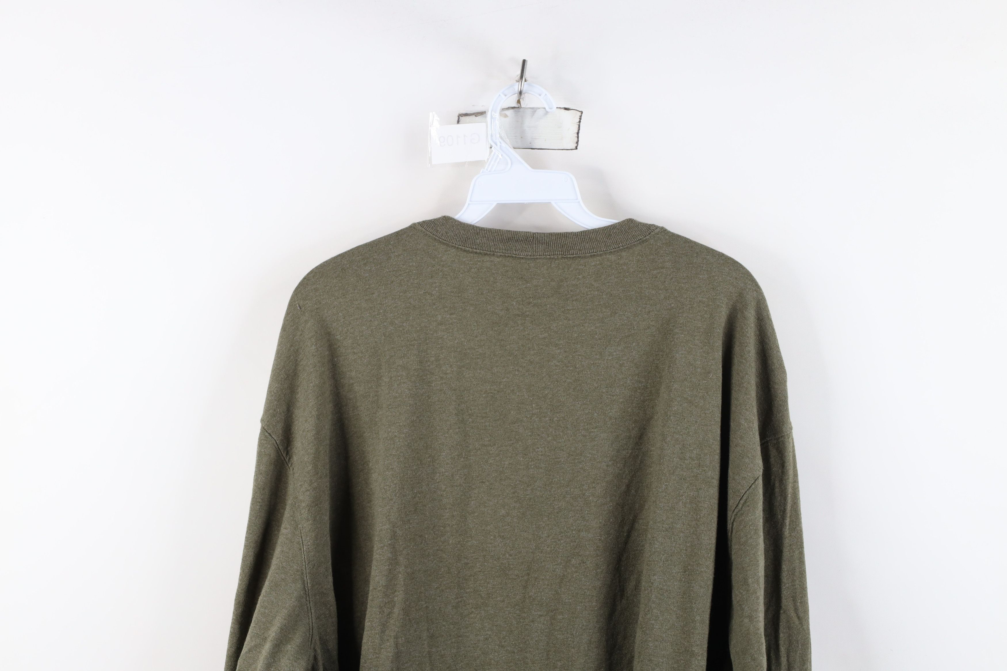 Carhartt Vintage Y2K Carhartt Spell Long Sleeve T-Shirt Heather Green Size US XL / EU 56 / 4 - 12 Thumbnail