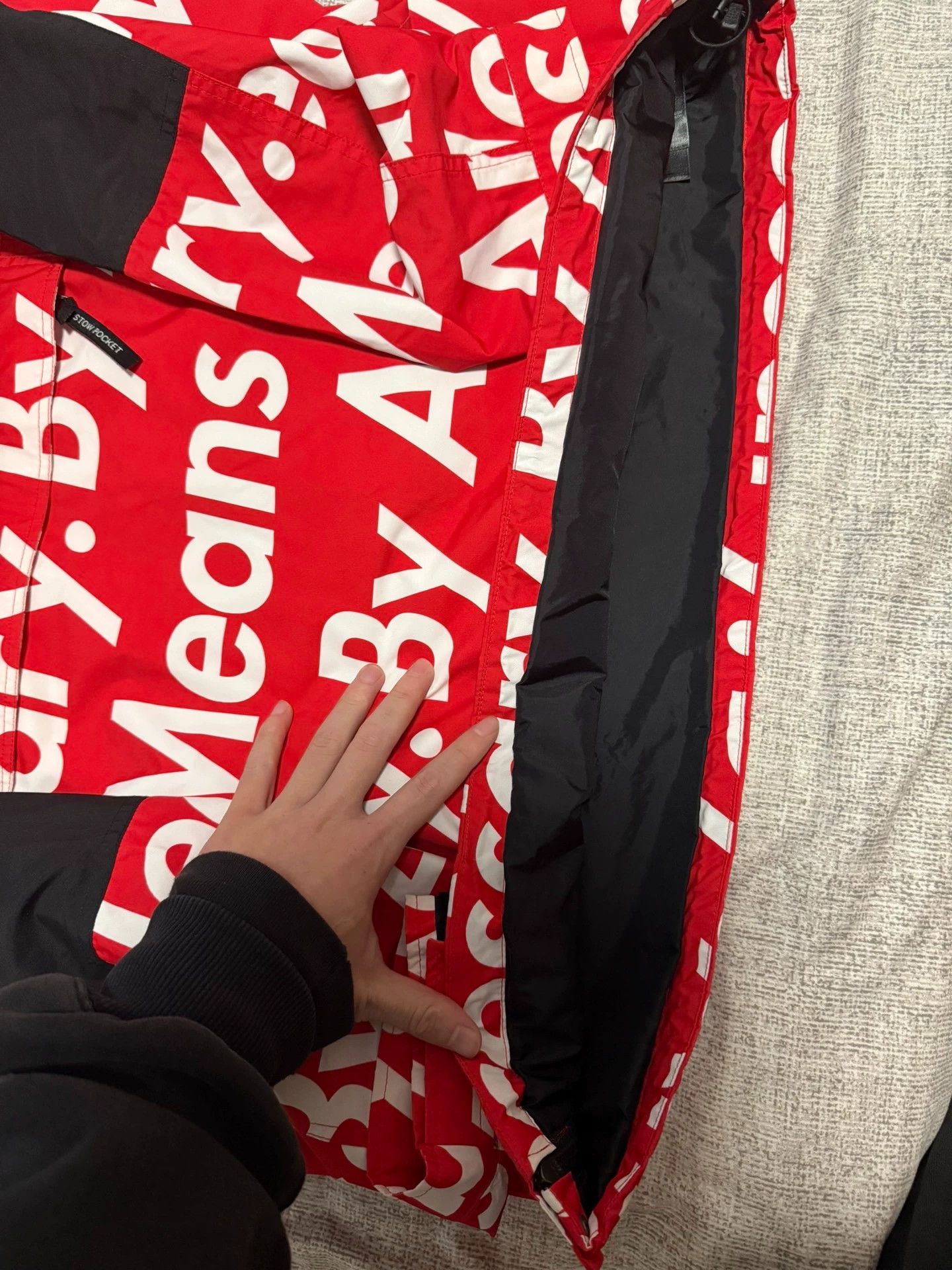 Supreme Supreme x The North Face Red Graffiti Jacket L Size US L / EU 52-54 / 3 - 7 Thumbnail