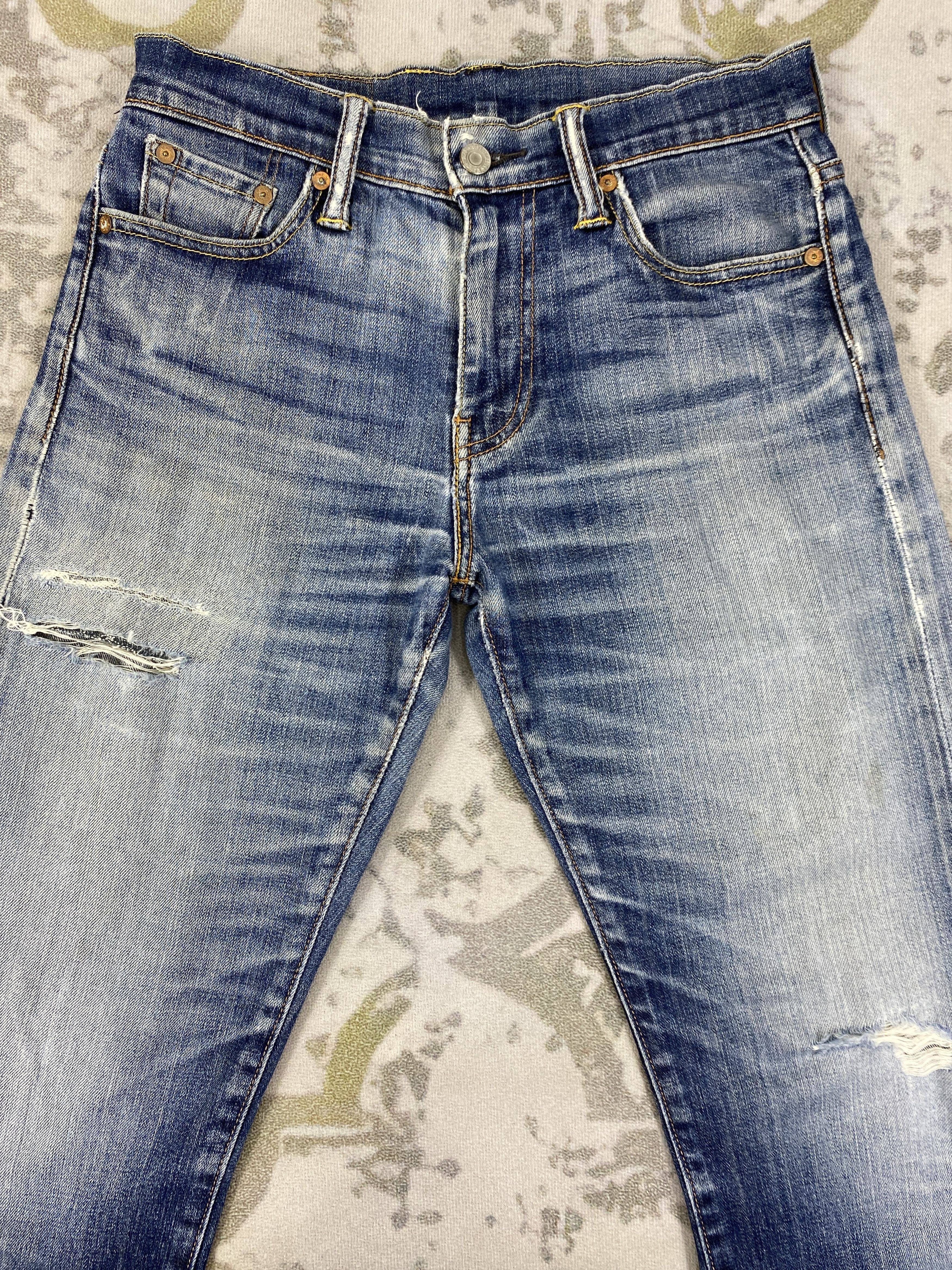 Levi's Distressed Blue Vintage Levi's 513 29x29 Denim -JN2150 Size US 29 - 3 Thumbnail