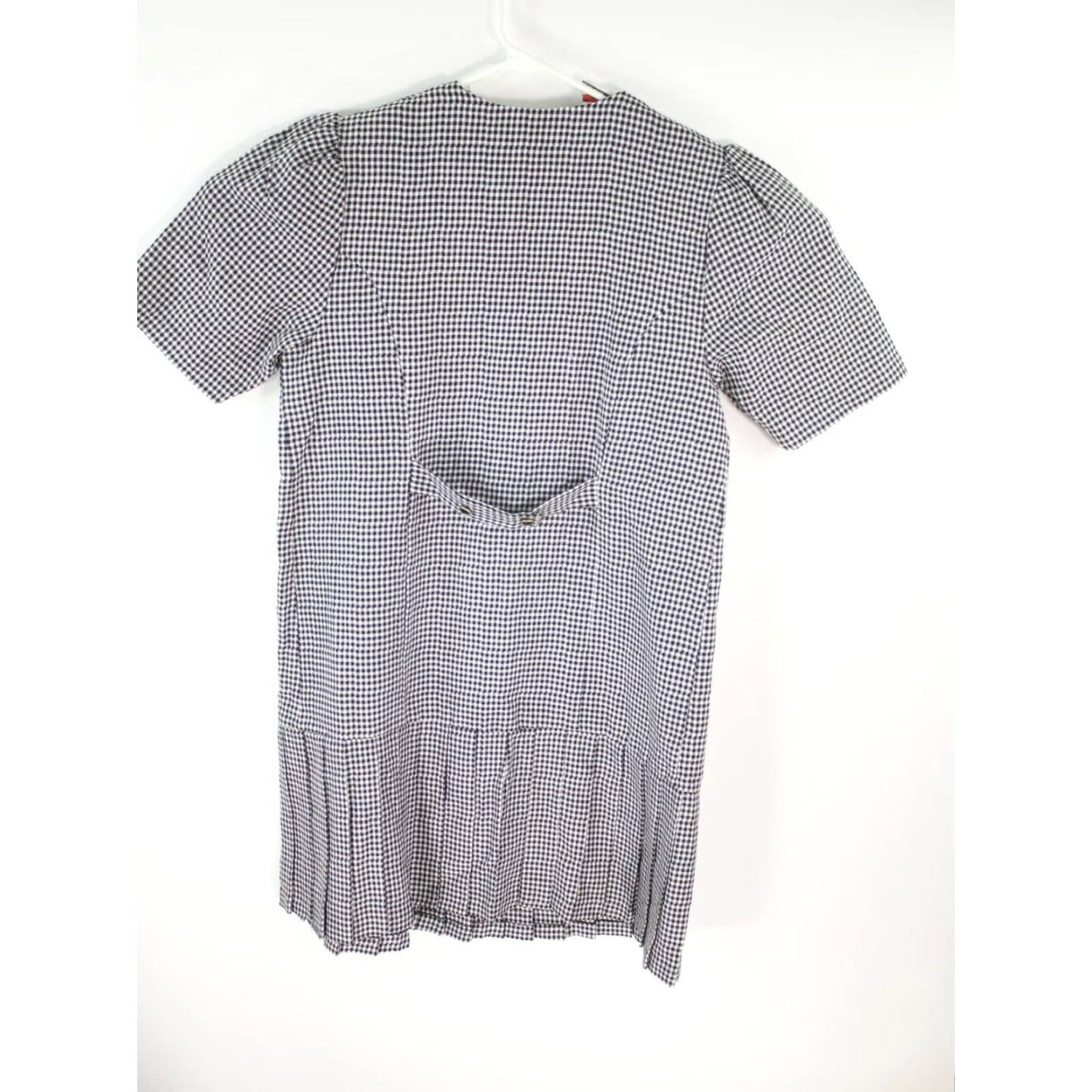 Vintage Mothercare Maternity Dress Womens Ruffle Hem Plaid Black Mini Shirt Size 14 Size XL / US 12-14 / IT 48-50 - 4 Thumbnail