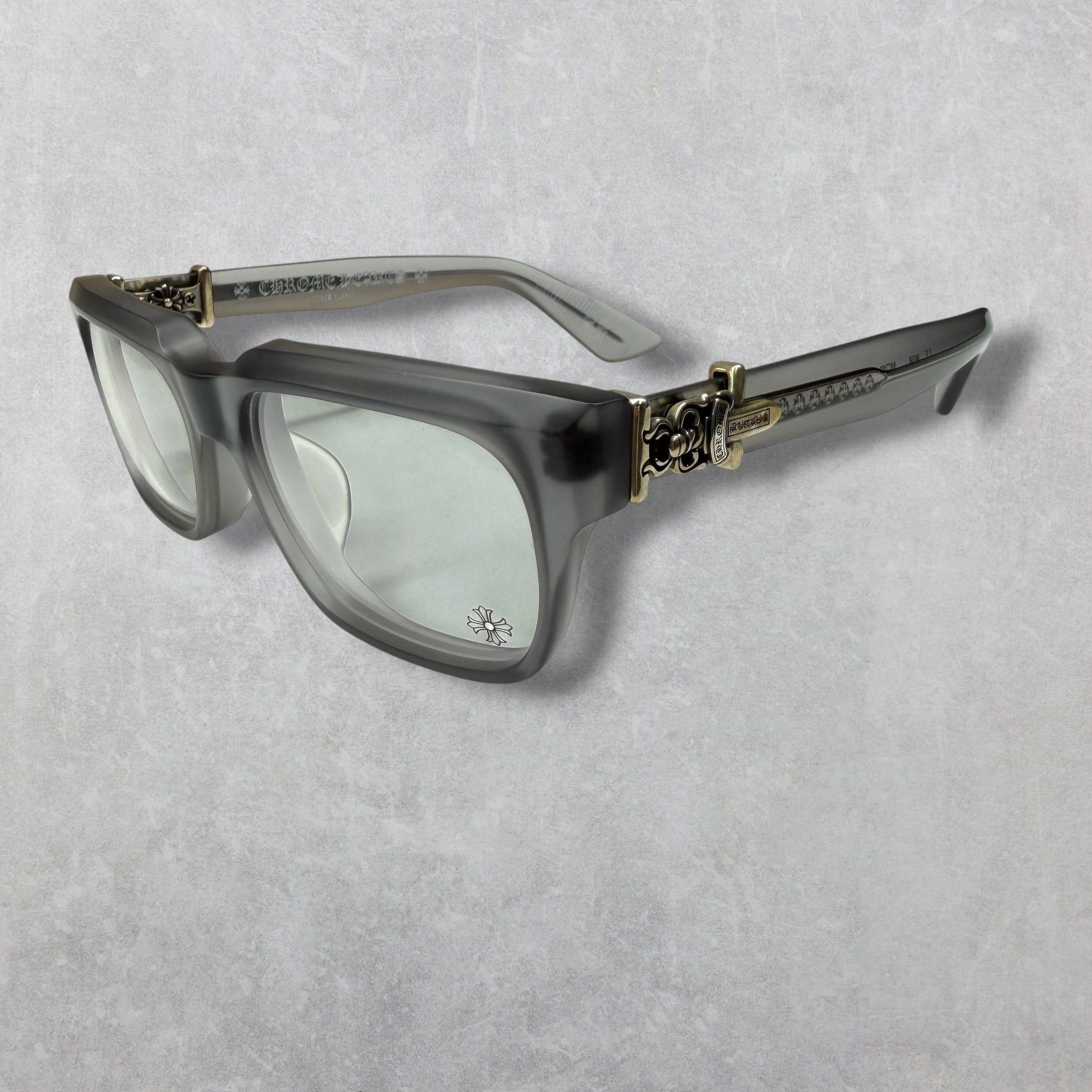 Chrome Hearts Chrome Hearts Vagillionaire I Matte Grey Glasses Size ONE SIZE - 1 Thumbnail