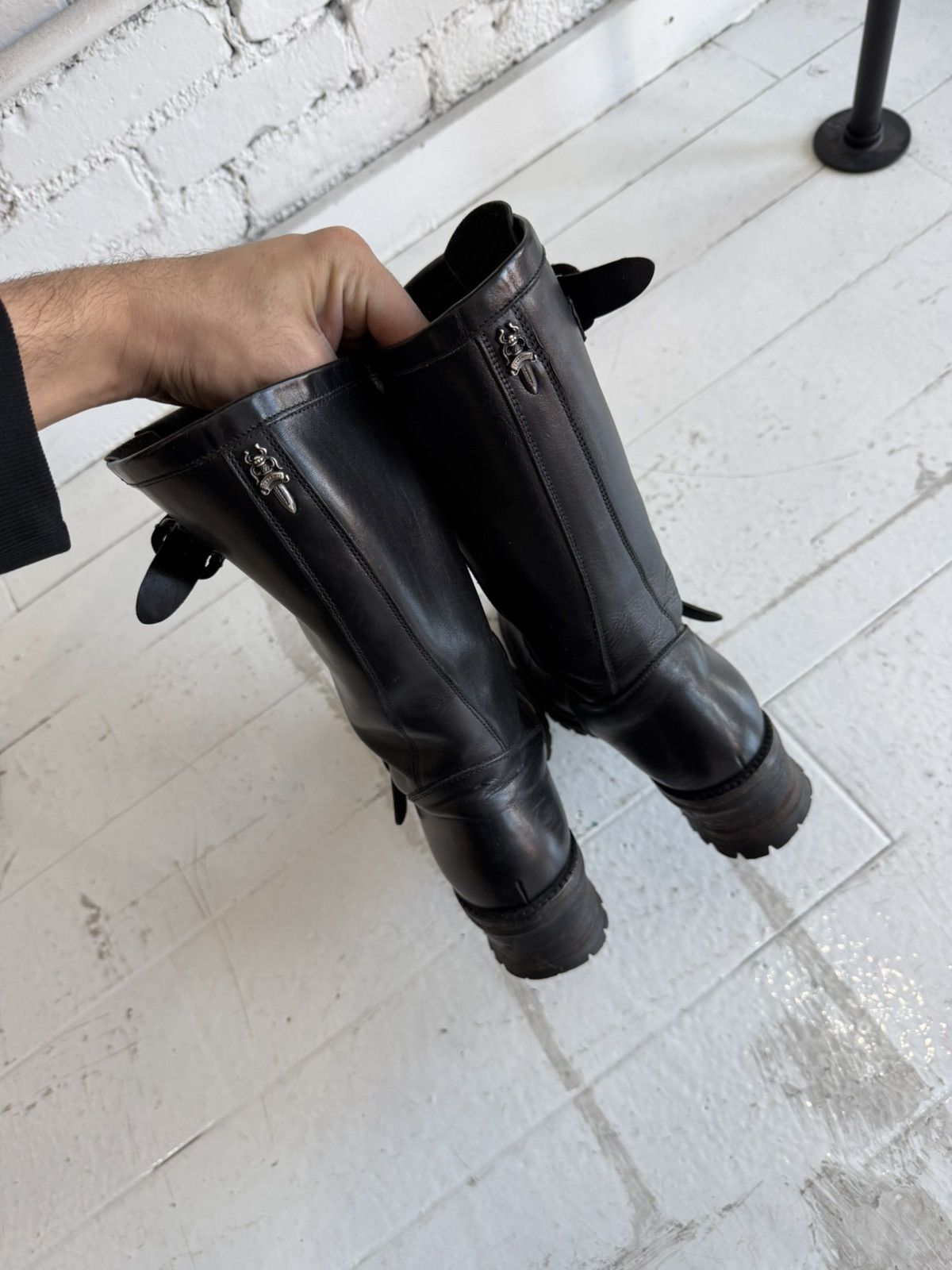 Chrome Hearts CHROME HEARTS ENGINEER POINTED TOE BOOT Size US 8 / EU 41 - 4 Thumbnail
