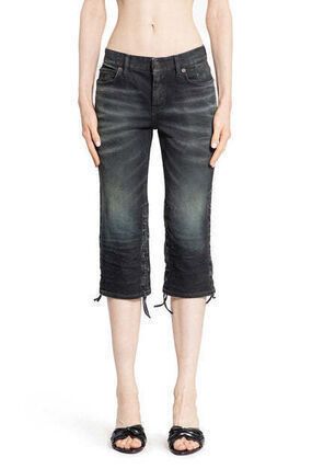 Balenciaga stretch cotton denim jeans in black Size 29" - 1 Thumbnail